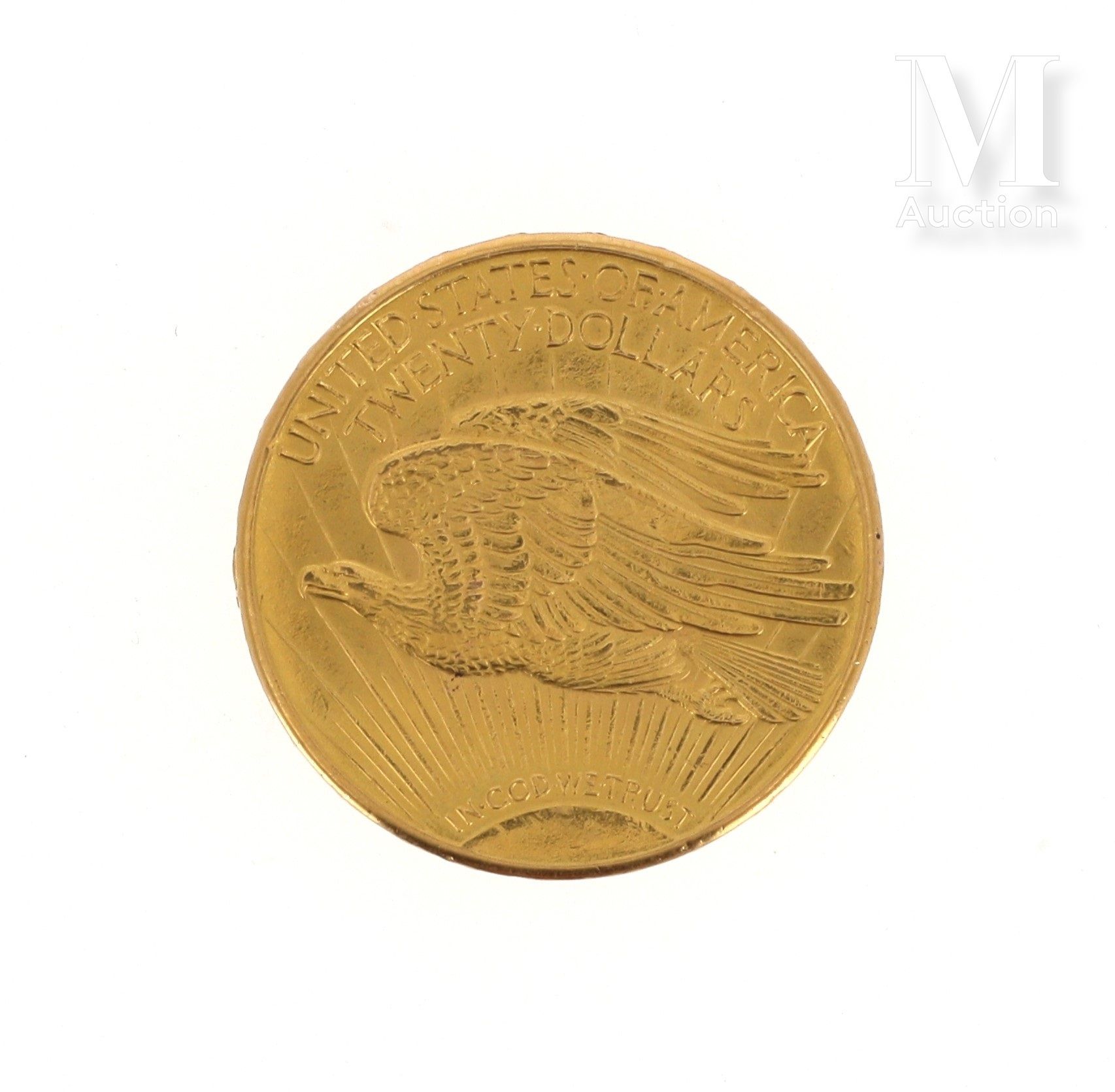 Pièce 20 Dollars or Une pièce en or de 20 Dollars USA Eagle

1925