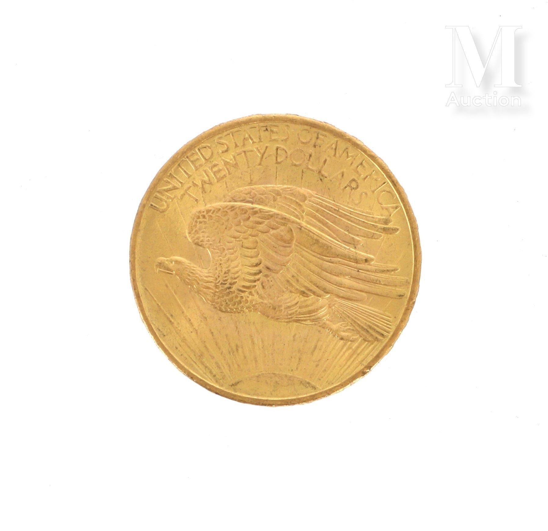 Pièce 20 Dollars or Une pièce en or de 20 Dollars USA Eagle

1908
