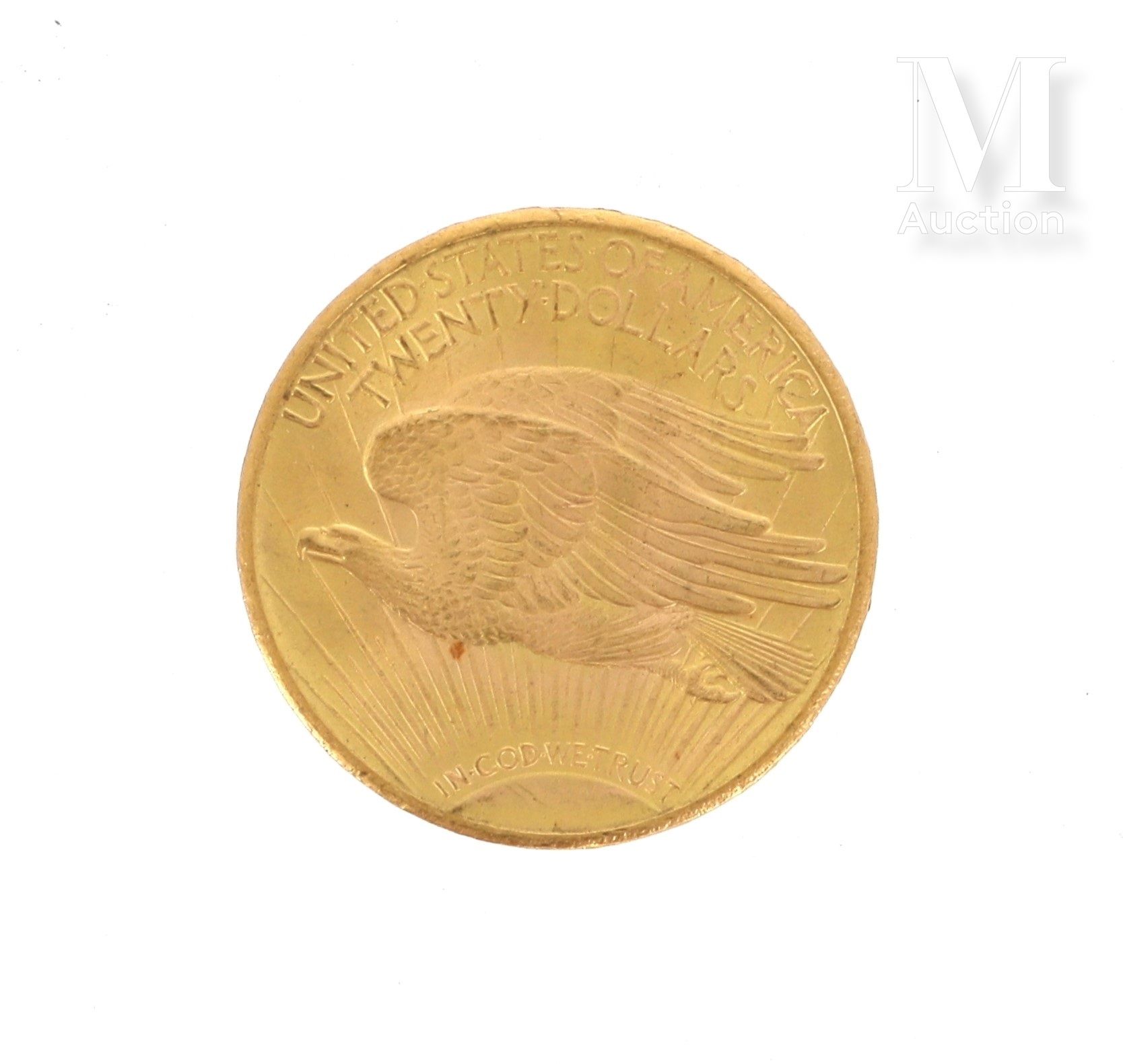 Pièce 20 Dollars or Une pièce en or de 20 Dollars USA Eagle

1925