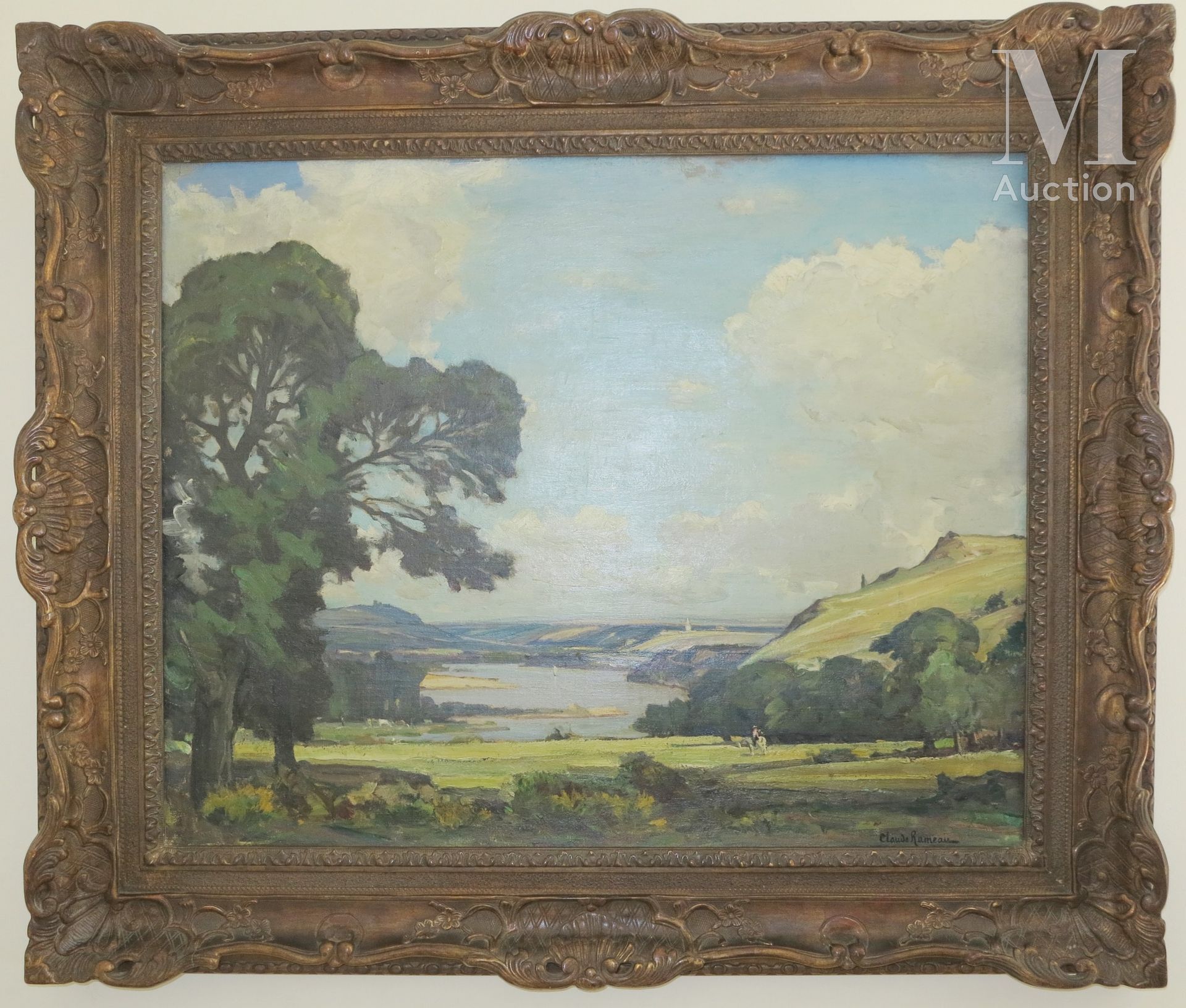 CLAUDE RAMEAU (1876-1955) Bord de Loire

huile sur toile

signé en bas à droite
&hellip;