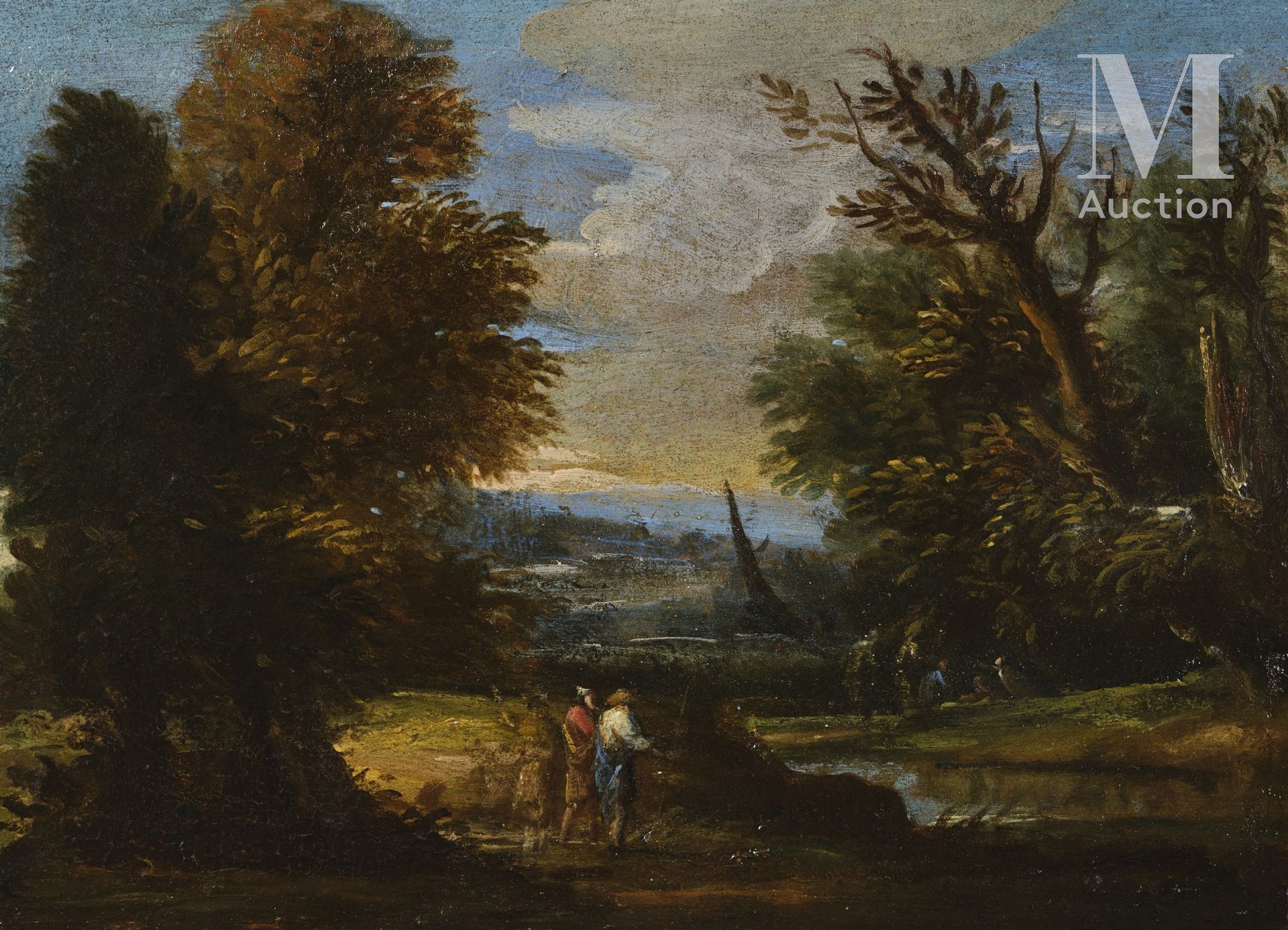 Attribué à Alessio de MARCHIS (Naples 1684 - Pérouse 1752) Paysages animés

Pair&hellip;