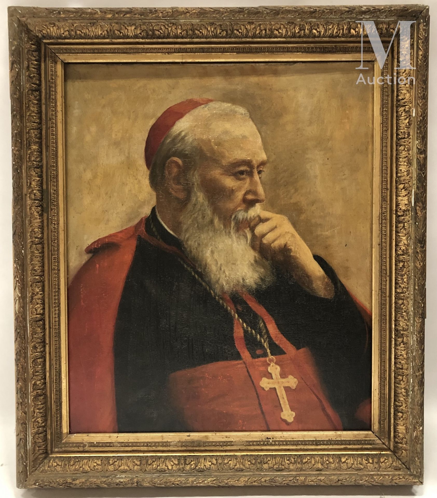 Ecole française de la fin du XIXème, début du XXème siècle 
Portrait du Cardinal&hellip;
