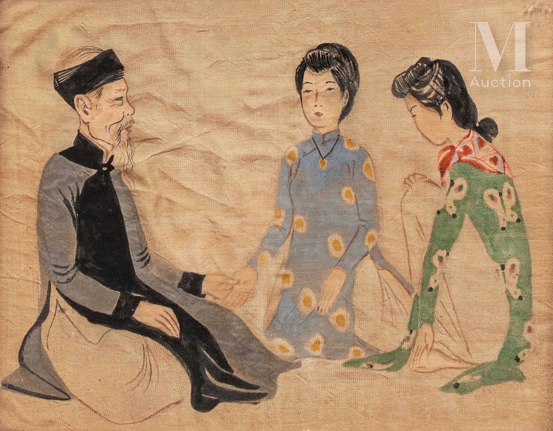 VIETNAM, XXe siècle, La chiromancie 丝绸上的水墨和色彩

无符号

16.5 x 21.5 厘米