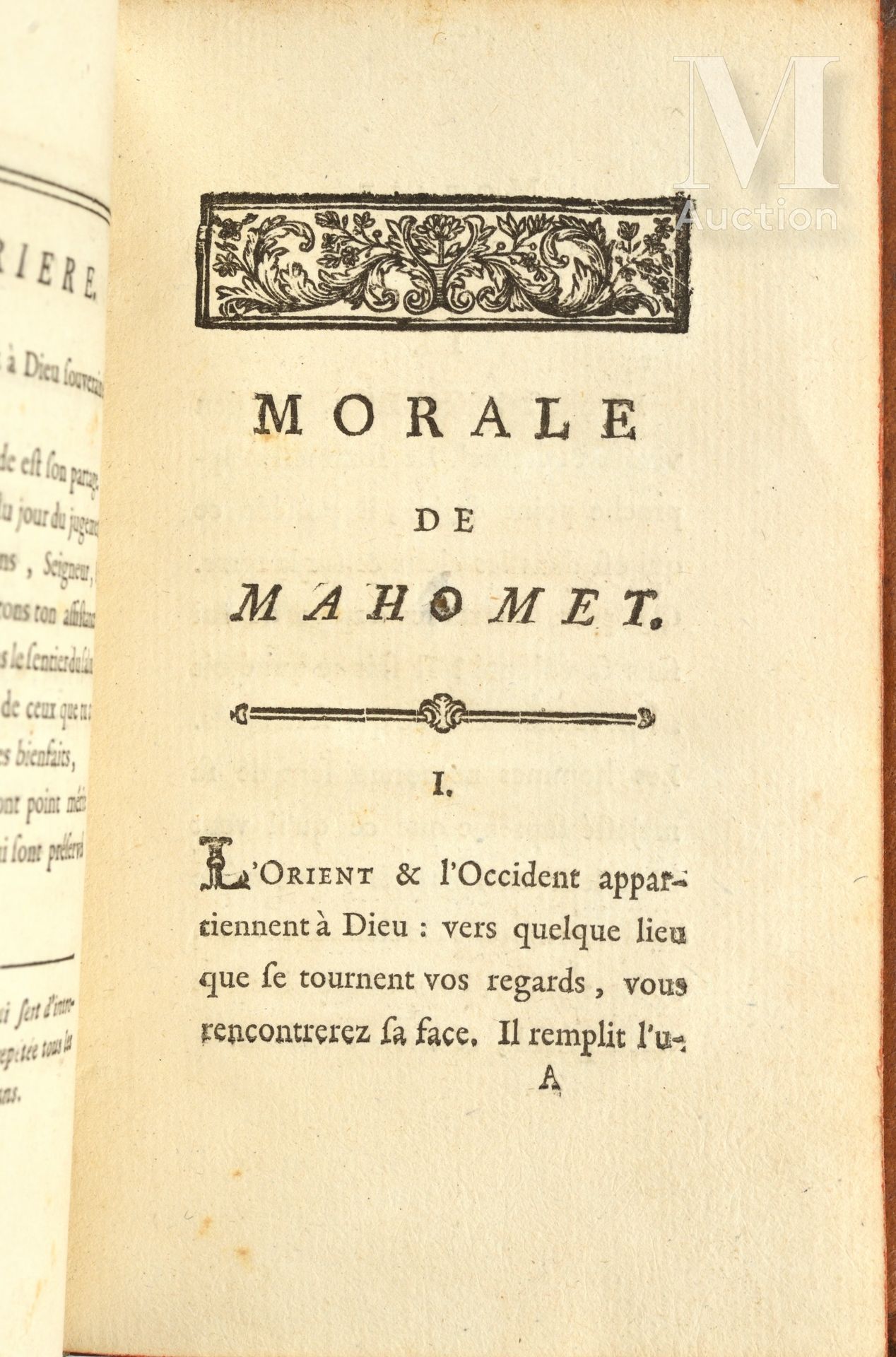 SAVARY (Claude Étienne). Moral of Mahomet; or Collection of the purest maxims of&hellip;