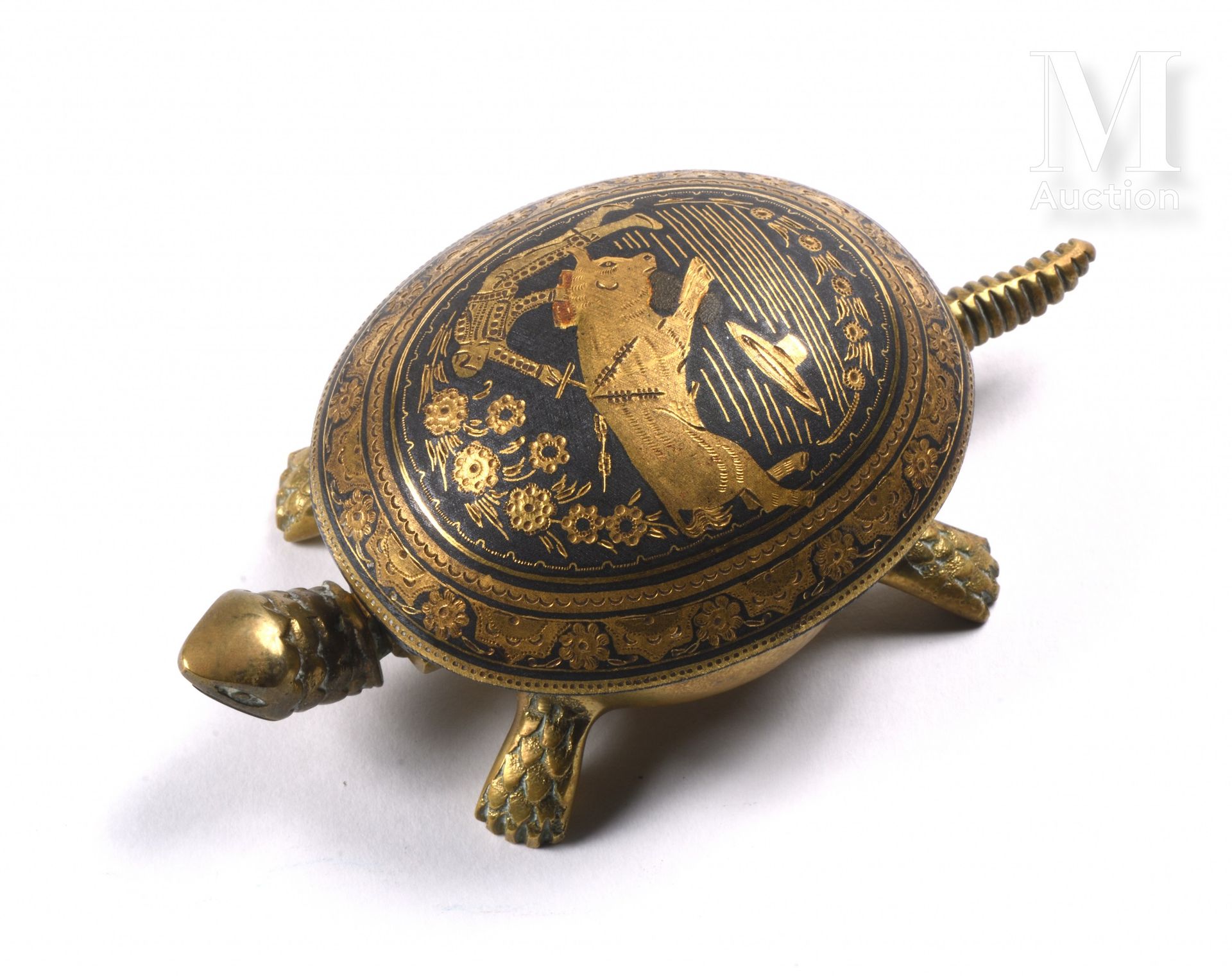 Automate en forme de tortue 
Atelier Placido Zuloaga (1833-1910)




Acier damas&hellip;