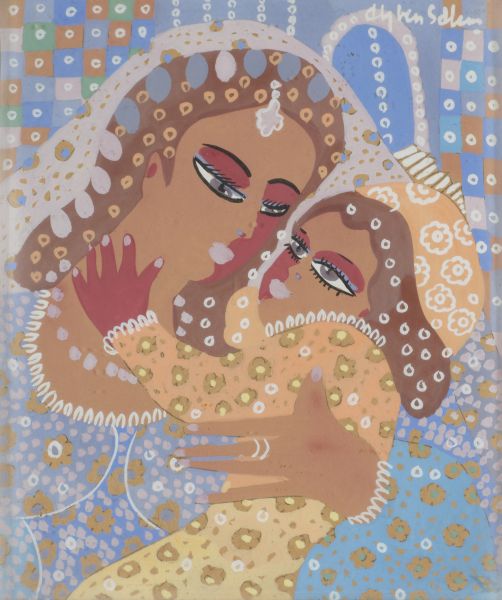 Aly Ben Salem (Tunis 1910 - Stockholm 2001) Maternal love

Gouache

26 x 22 cm

&hellip;