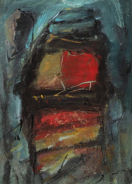 Fateh MOUDARRES, (Syrie,1922–1999) Ohne Titel

Öl auf Karton

42.5 x 30.5 cm

re&hellip;