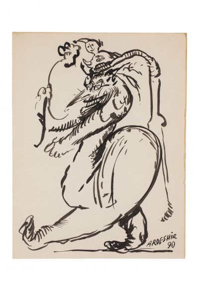 Ardeshir MOHASSESS (1938 Iran - 2008 Etats-Unis) Untitled

Ink on cardboard 

28&hellip;