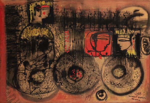 Nasser OVISSI (Iran, 1934) Roma

Tinte und Mischtechnik auf Papier

70 x 98 cm 
&hellip;