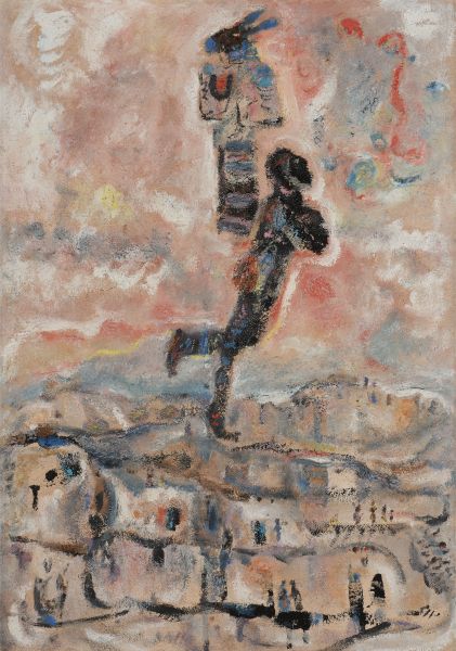 Fateh MOUDARRES (Syrie,1922–1999) El mago del pueblo y su burro

Óleo y arena so&hellip;