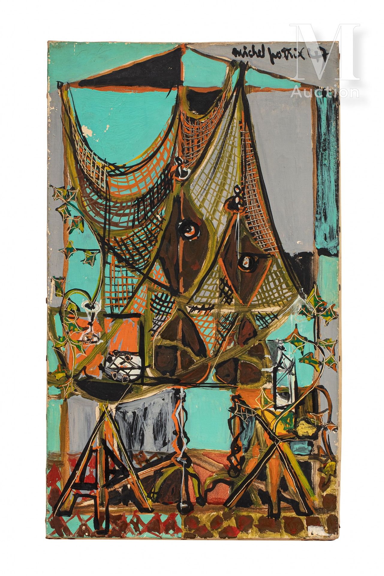 Michel PATRIX (1917-1973) 
港口，1947年





布面油画，右上角有签名和日期，框架背面有会签和标题





46 x 27 &hellip;