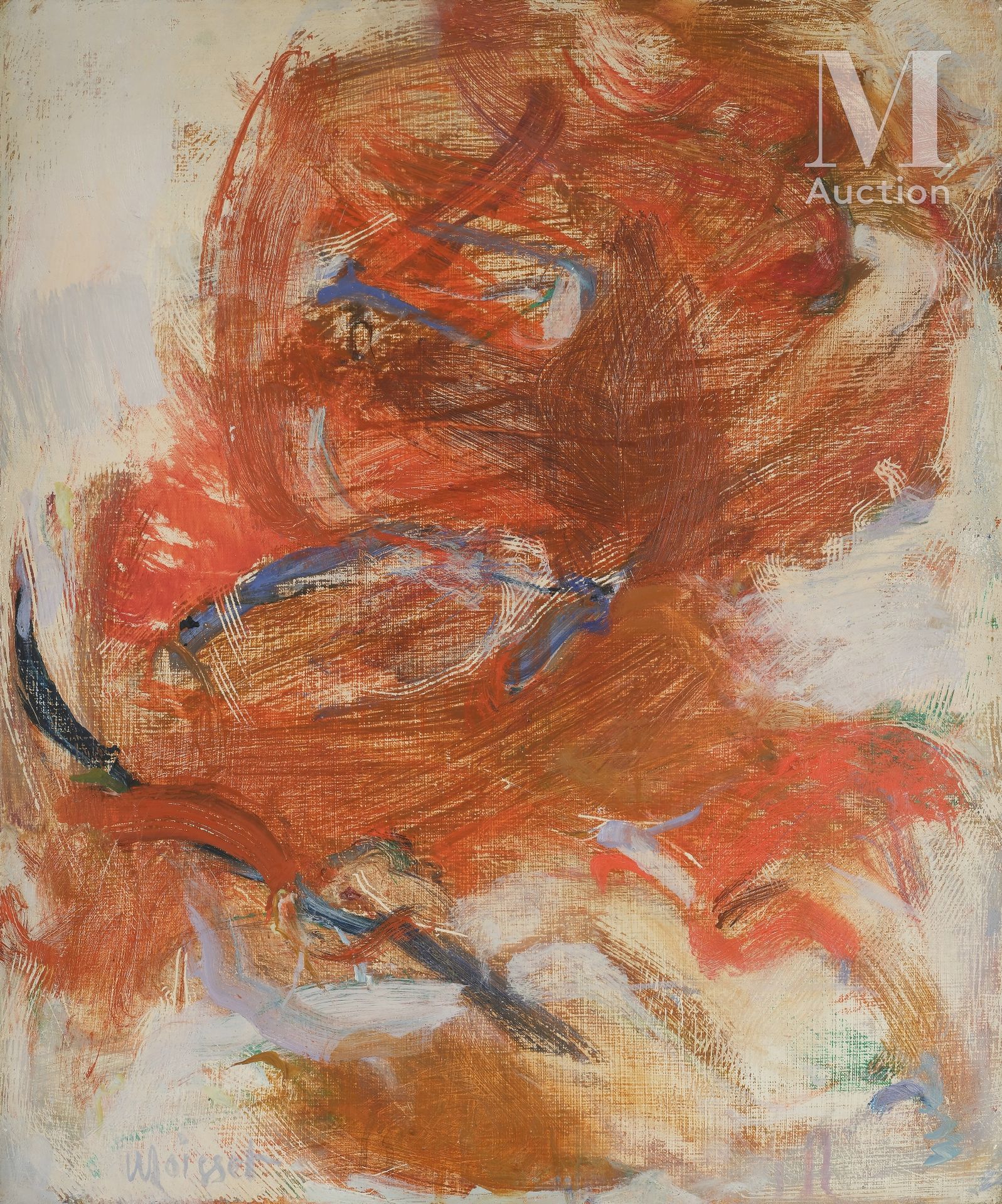Raymond MOISSET (1906-1994) Tourbillon d'automne, 1962

Huile sur toile signée e&hellip;