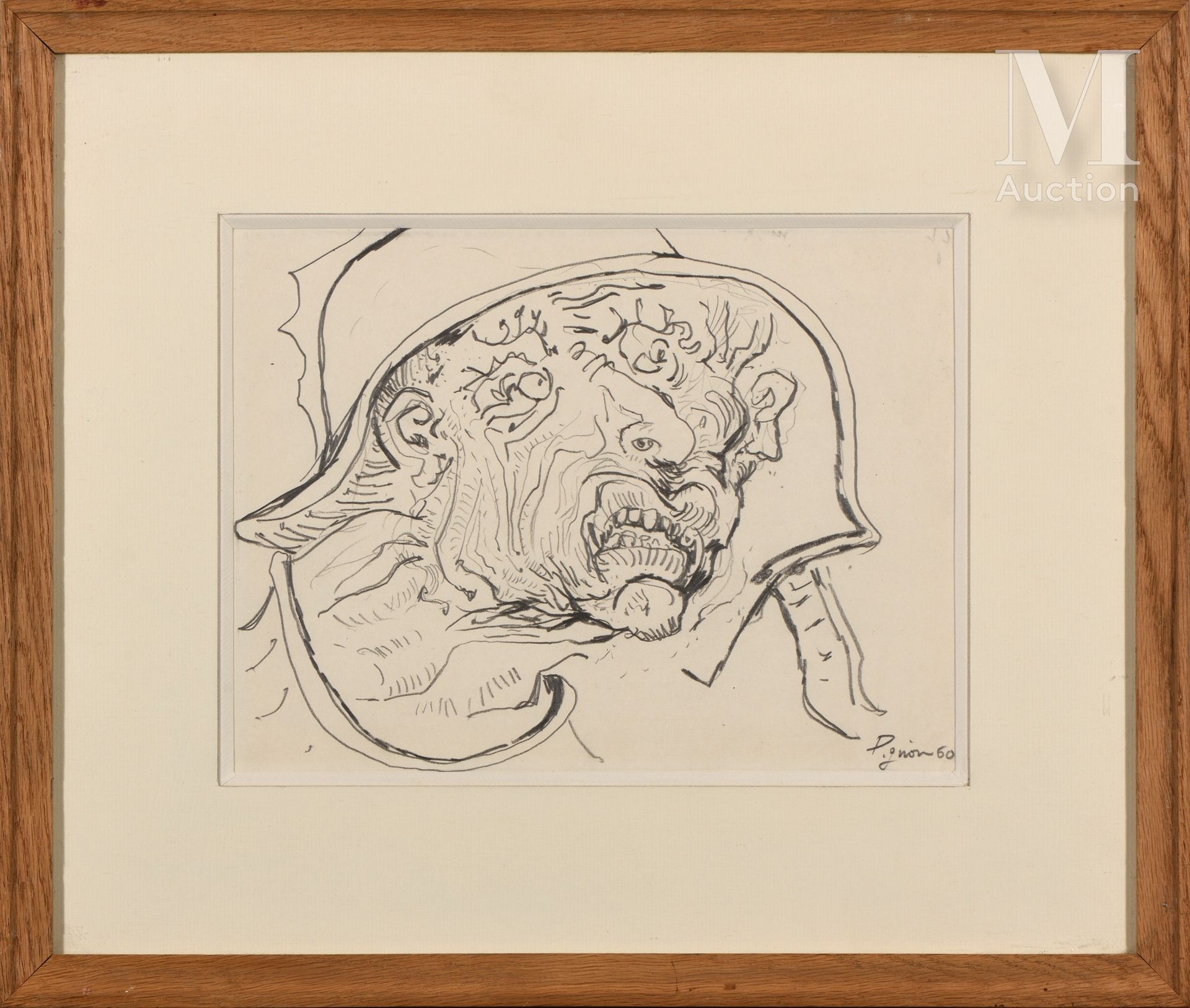 Edouard PIGNON (1905-1993) 无题》，1960年

纸上铅笔，右下角有签名和日期

33 x 48 厘米



出处。

私人收藏，巴黎