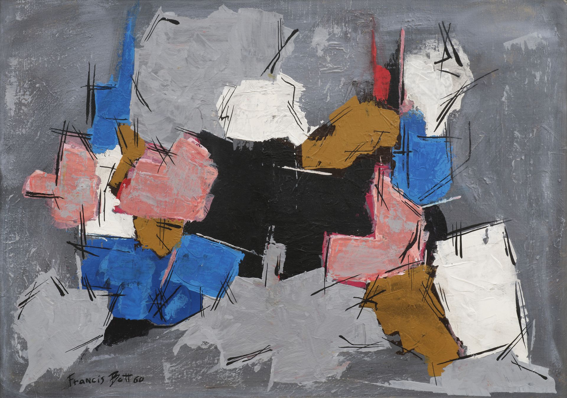 Francis BOTT (1904-1998) 无题》，1960年

布面油画，左下角有签名和日期

39 x 56 厘米



出处 :

私人收藏，巴黎