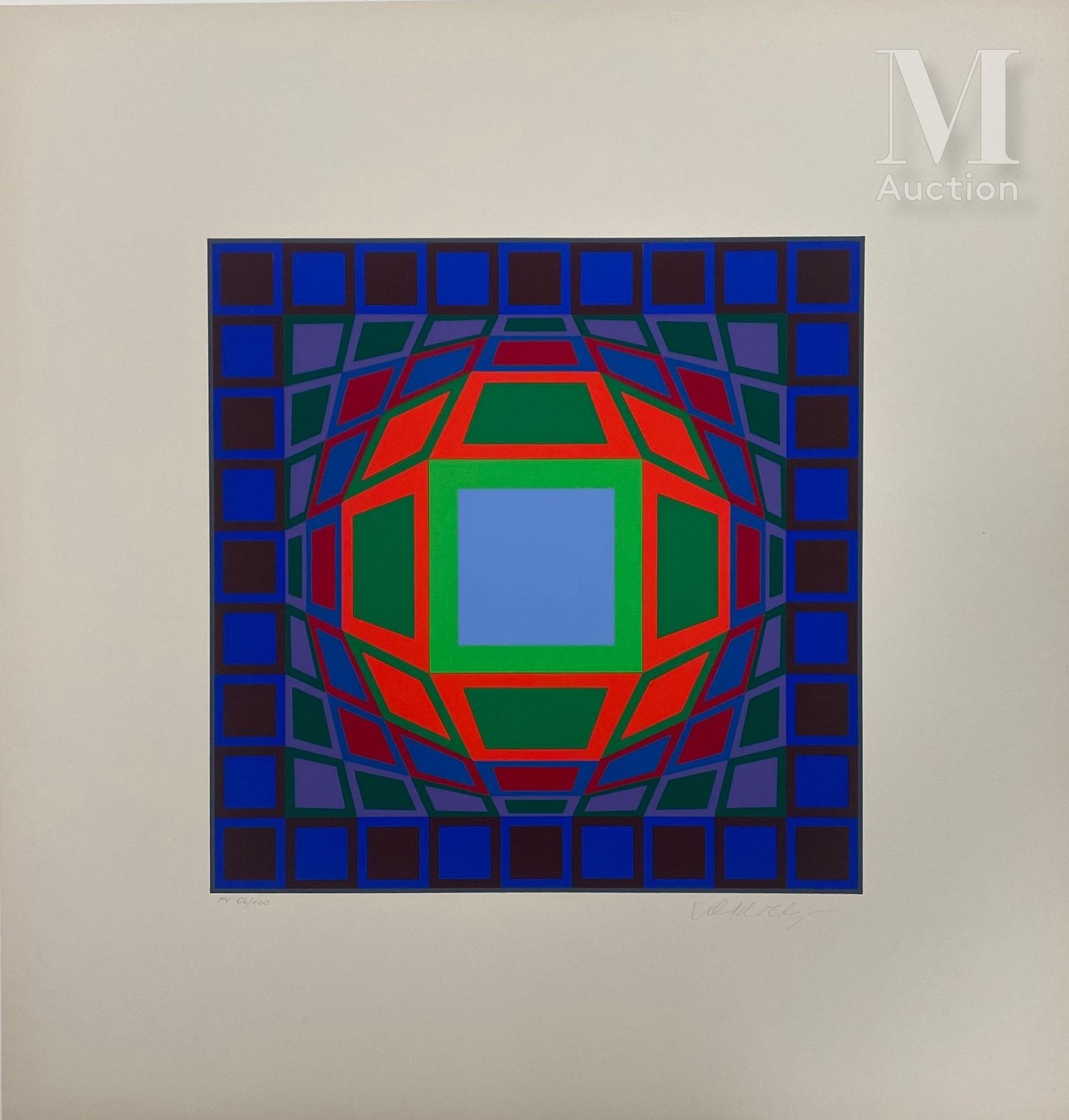 Victor VASARELY (1908-1997) Untitled

Silk-screen print in colours, signed and n&hellip;