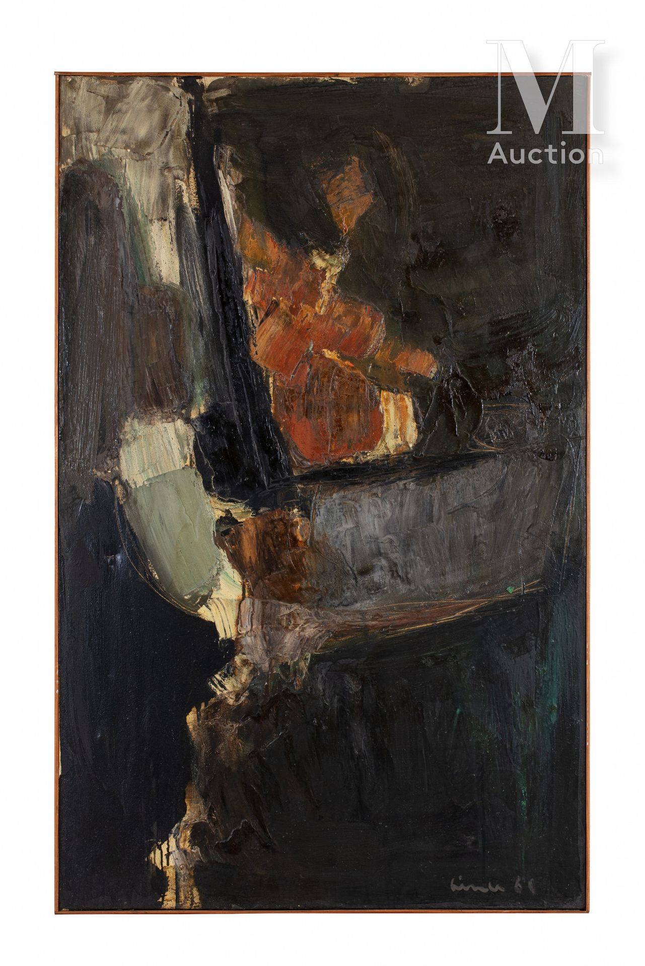 Carl Walter LINER (1914-1997) 构成, 1960年

布面油画，右下角有签名和日期

116 x 73 cm



出处 :

私人&hellip;