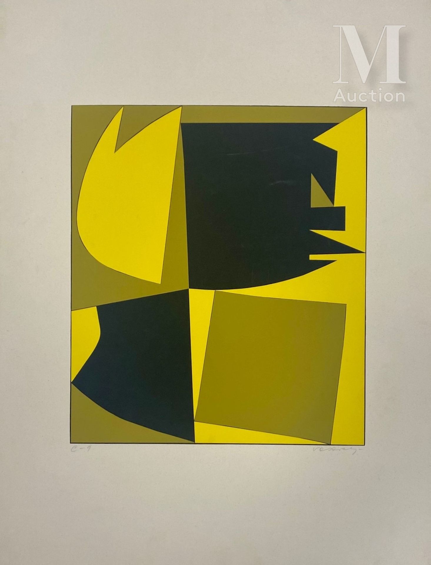 Victor VASARELY (1908-1997) C-9

Silk-screen print in colours, signed and titled&hellip;