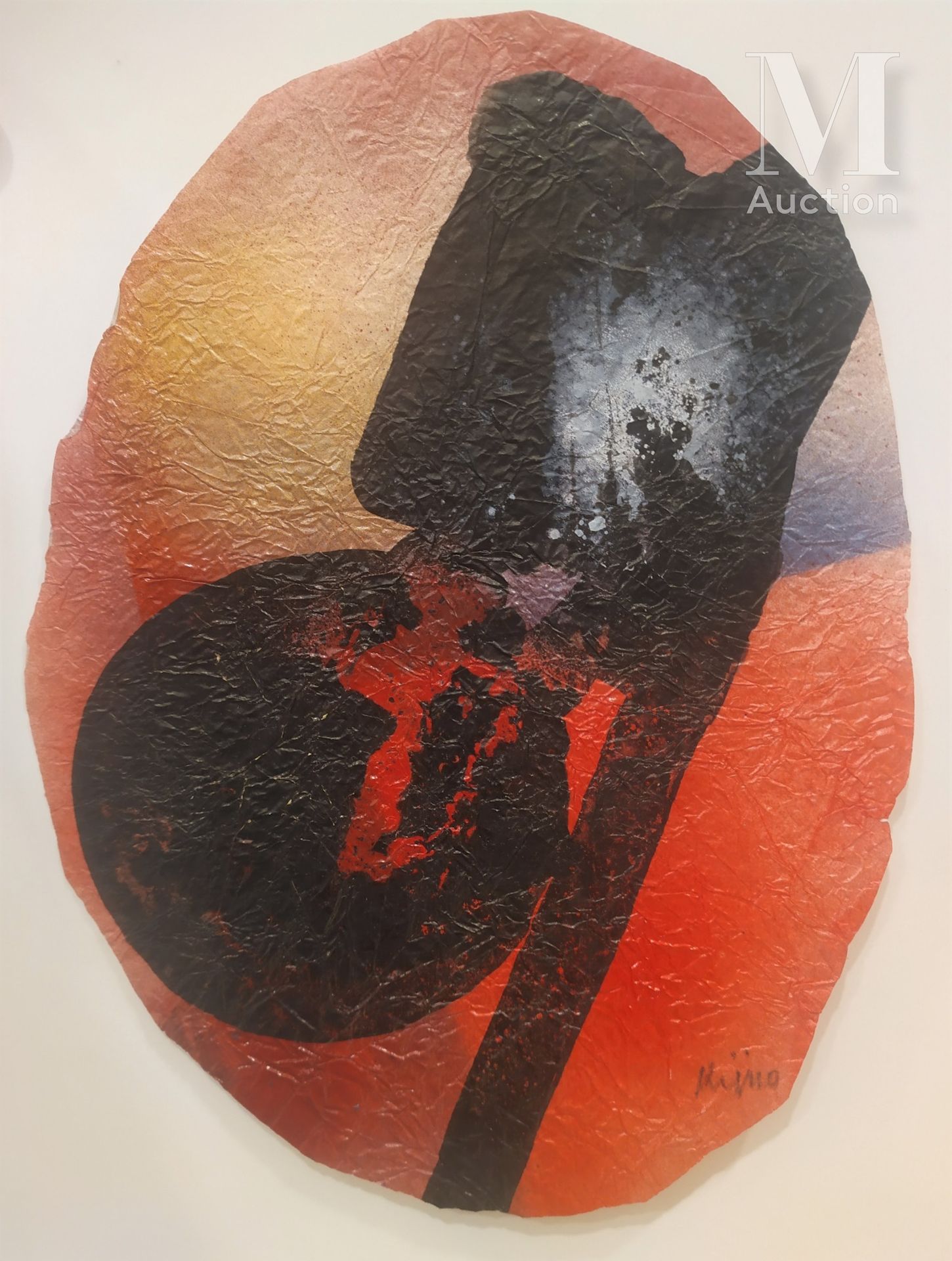 Ladislas KIJNO (1921-2012) 无题

皱纹纸上的甘油喷剂和丙烯酸，右下角有签名

18 x 24厘米



出处 :

私人收藏，巴黎