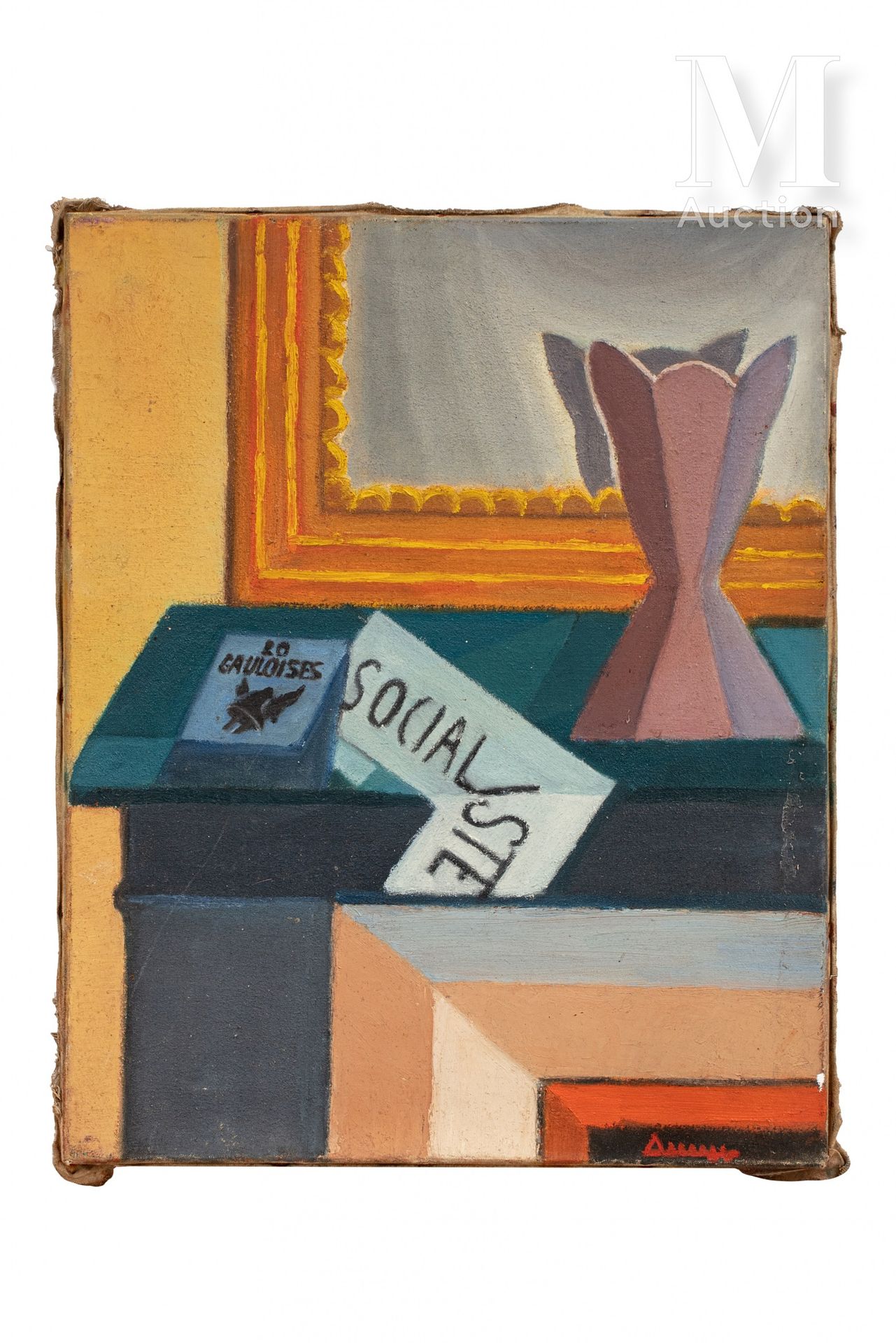Ecole du XXe 
Komposition mit Gauloises, 1943





Öl auf Leinwand, unten rechts&hellip;