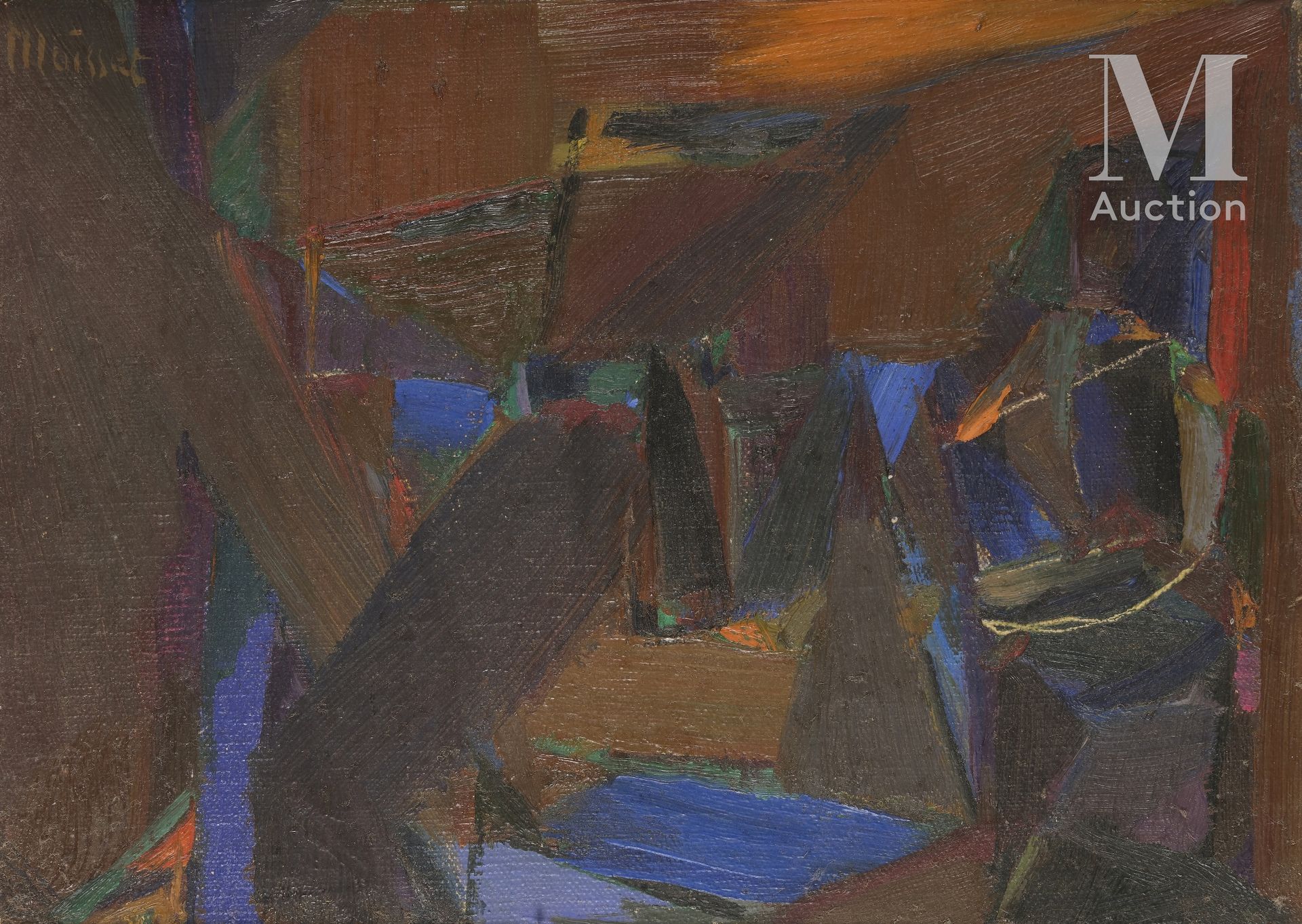 Raymond MOISSET (1906-1994) 
知名人士, 1953年





布面油画，左上角有签名，框架背面有会签、日期和标题





19.&hellip;