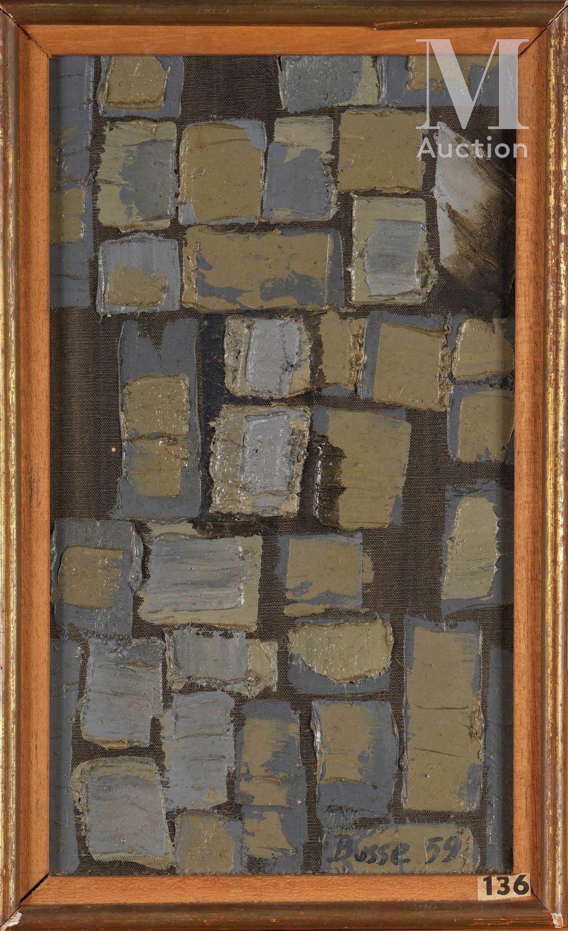 Jacques BUSSE (1922-2004) 
丹尼斯-谢瓦利埃的窗户，1952年





布面油画，右下角有签名和日期





33 x 19 cm&hellip;
