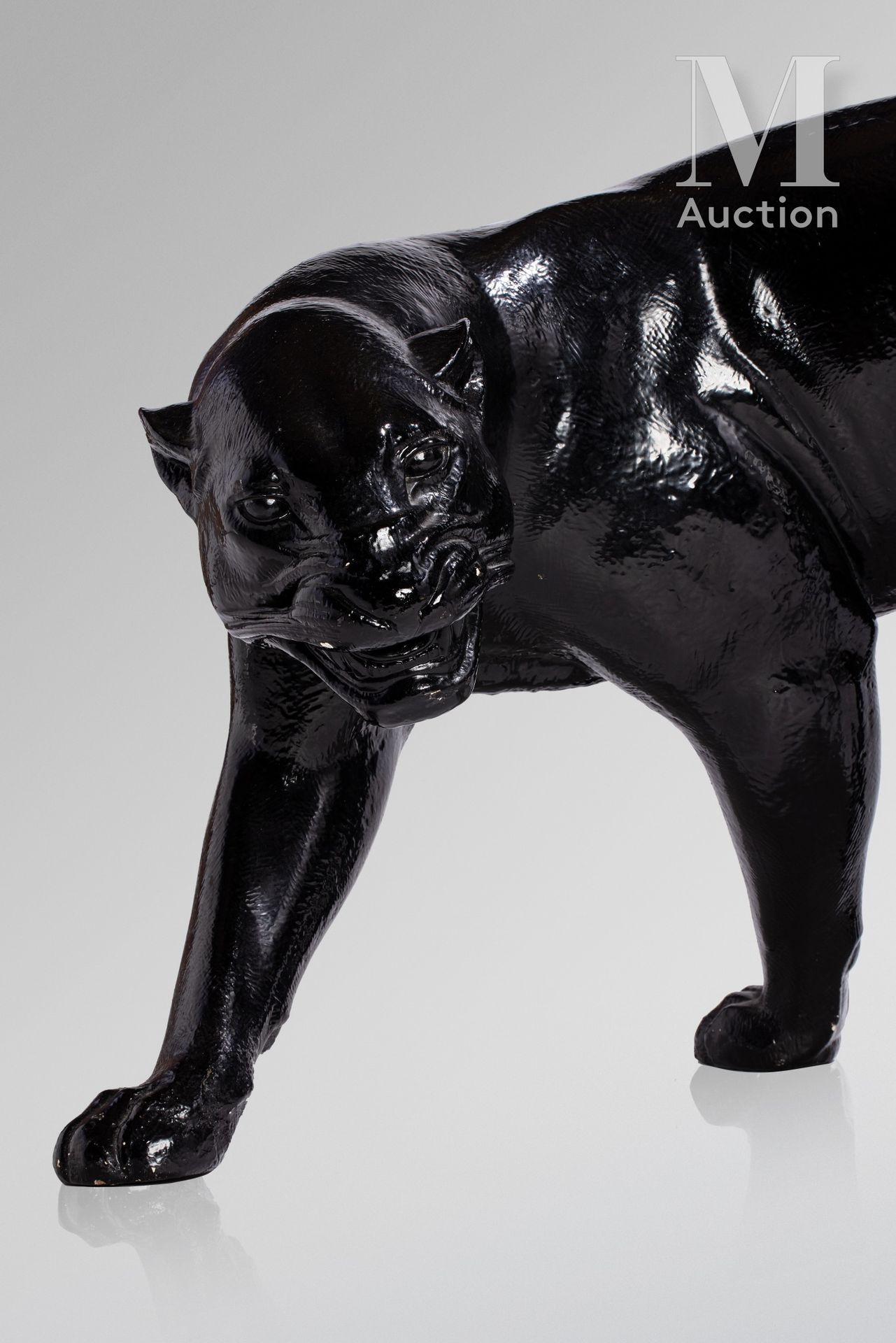 Null Auguste Nicolas TREMONT (1892 - 1980)

"Drehender Panther"

Skulptur aus sc&hellip;