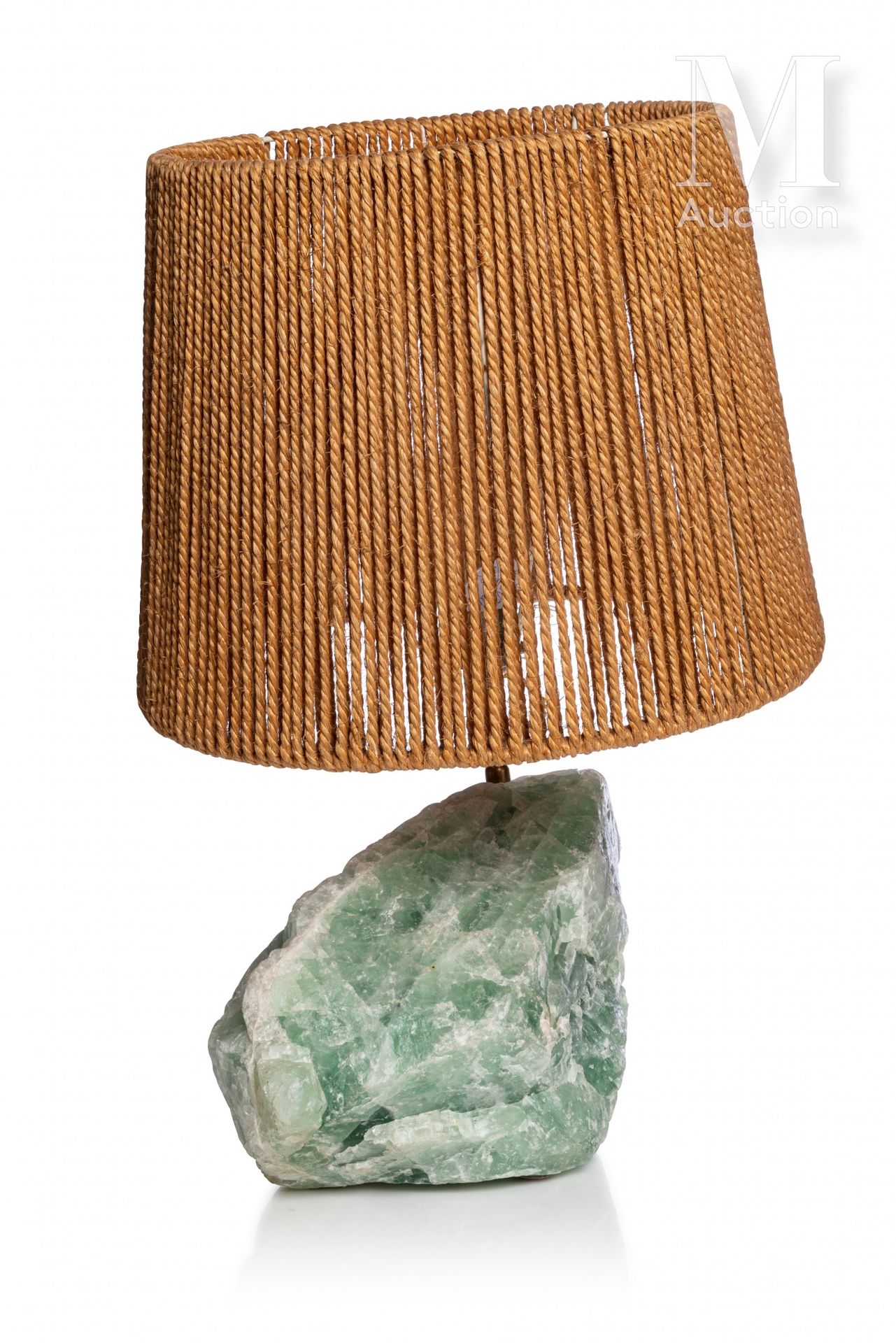 TRAVAIL FRANÇAIS French work

Table lamp made of a block of green stone.

Lampsh&hellip;