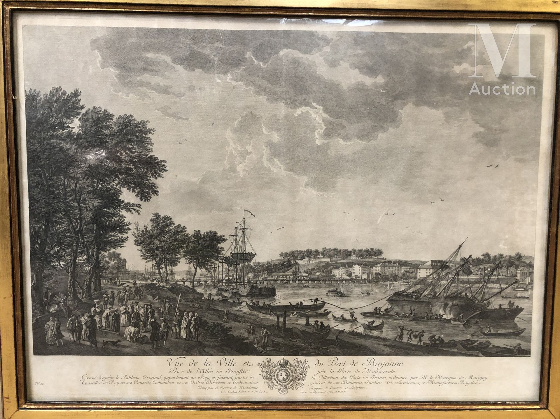 D'après Joseph VERNET (1714-1789), gravé par COCHIN et LE BAS Port de Bayonne N°&hellip;