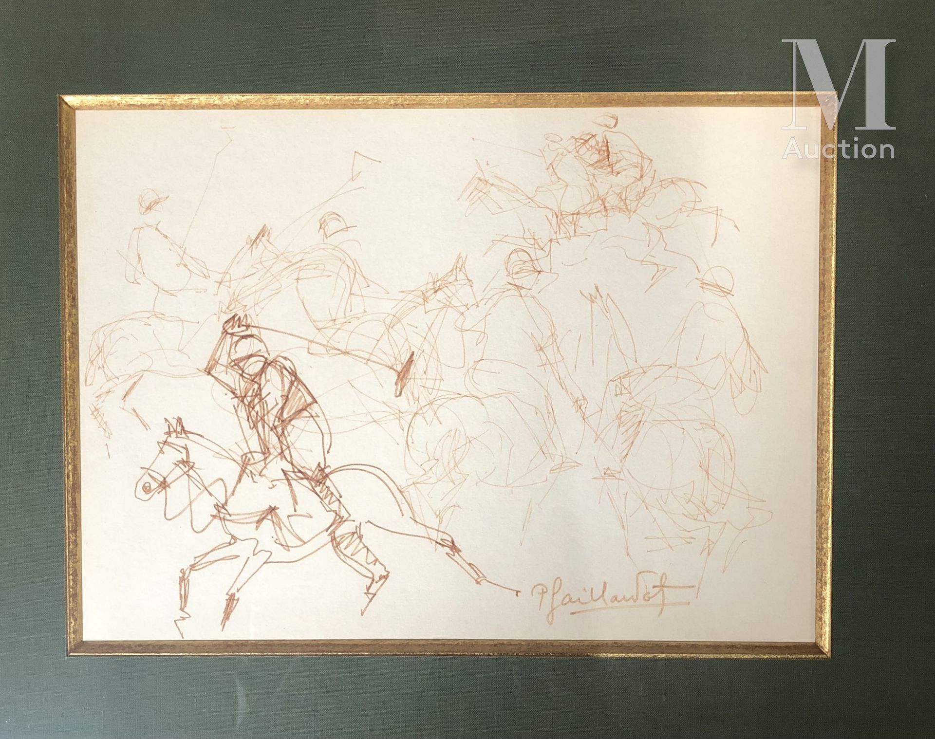 Pierre GAILLARDOT (1910-2002) 马球运动员

两张图的套系

纸上水墨

右下方有签名

20 x 28 cm