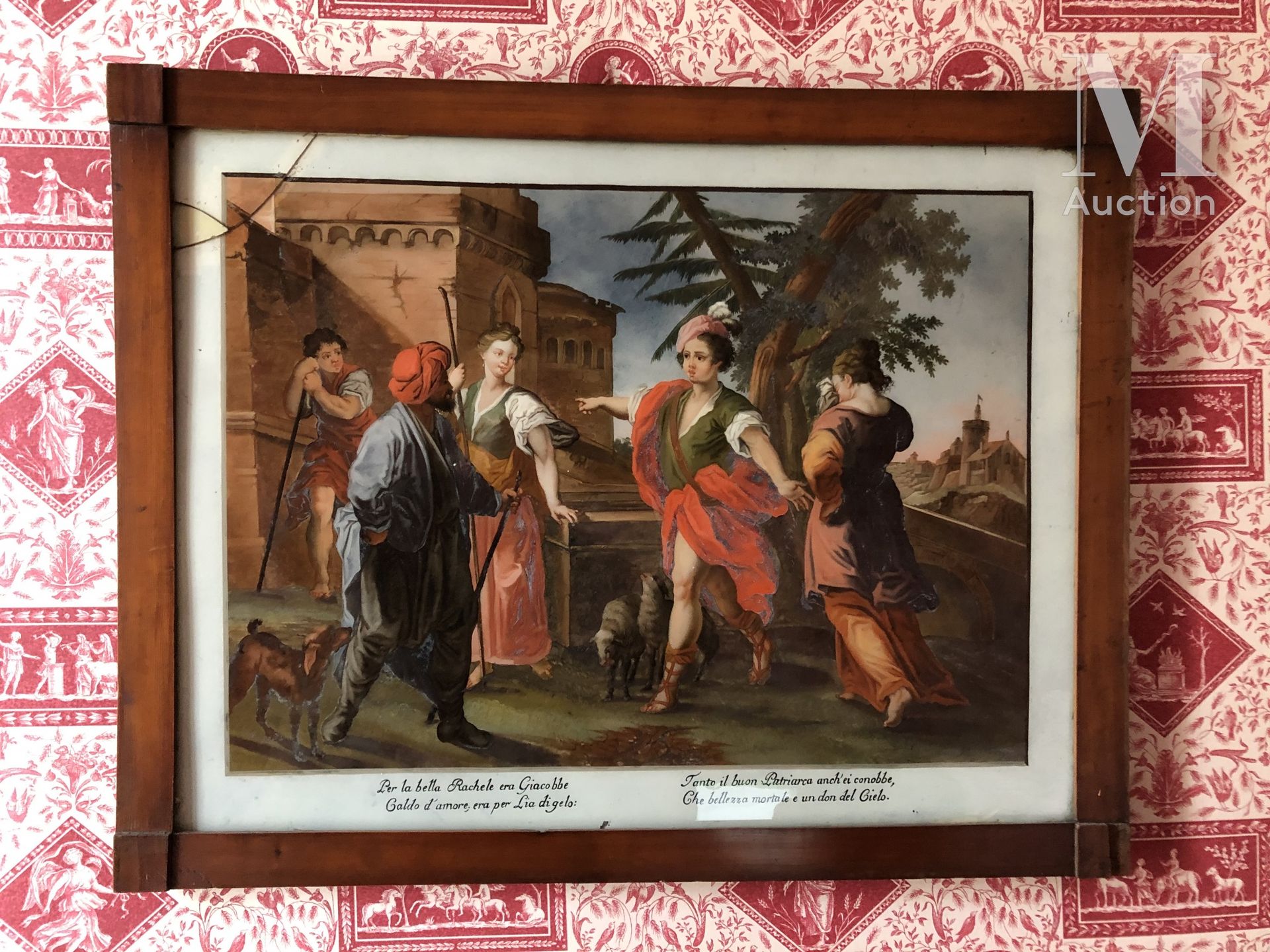 FIXE SOUS VERRE Rachel und Jacobé

18. Jahrhundert 

Unfälle 

46 x 60 cm
