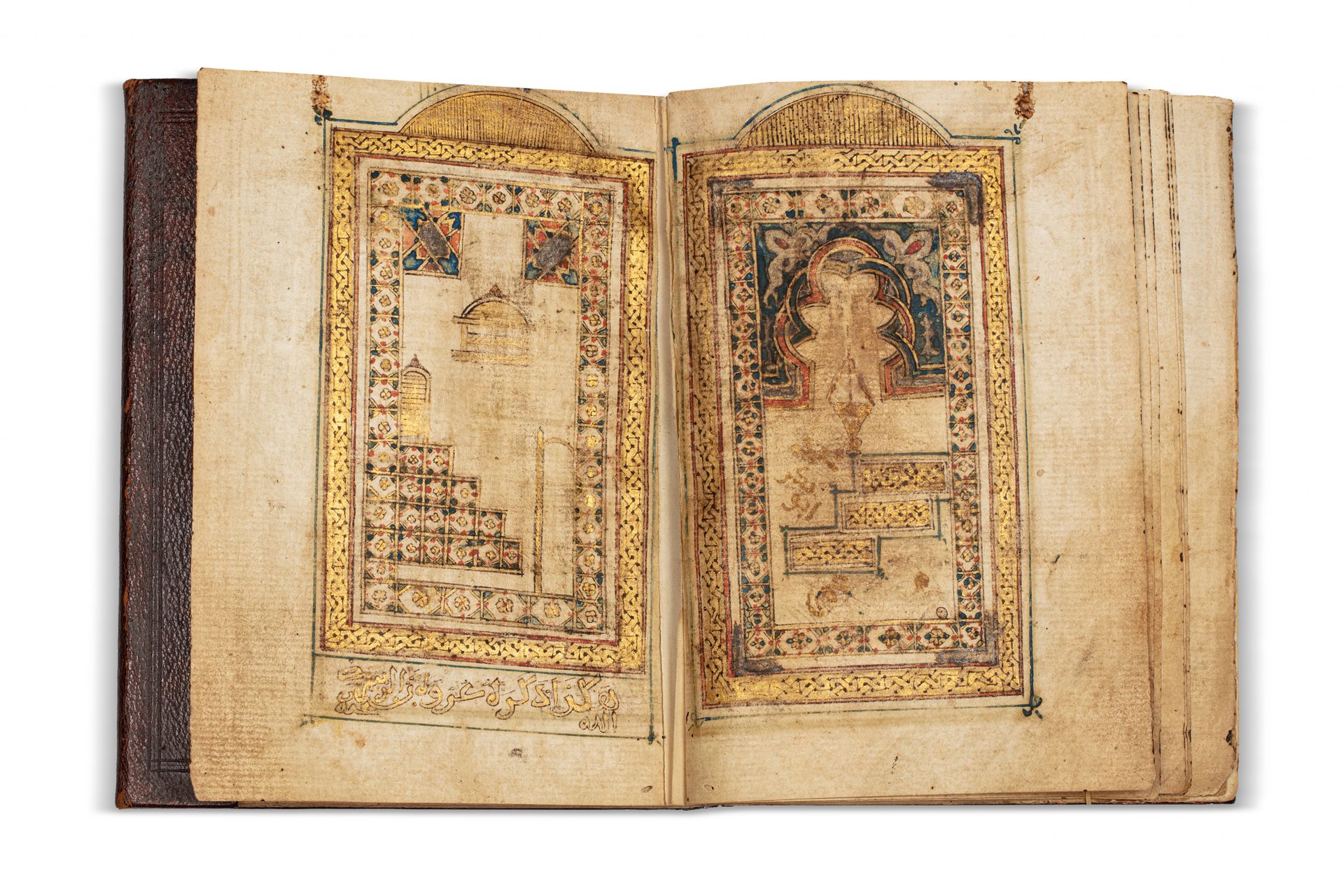 Al-Jazûlî (m. 1465) Dala'il al-Khayrat - 祈祷书

摩洛哥，17-18世纪

边缘纸上的阿拉伯手稿，53页，以美丽的马格&hellip;
