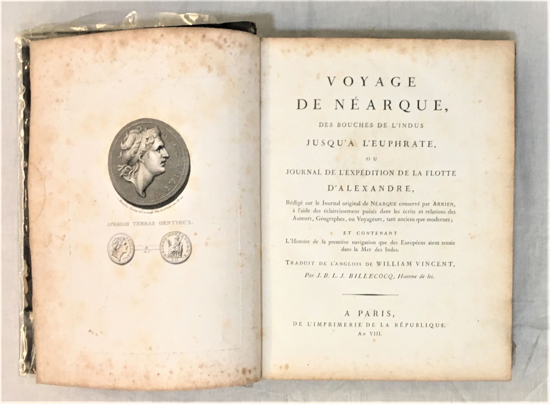 WILLIAM Vincent, Voyage de Néarque, de l'Indus à l'Euphrate ou Journal de l'Expé&hellip;