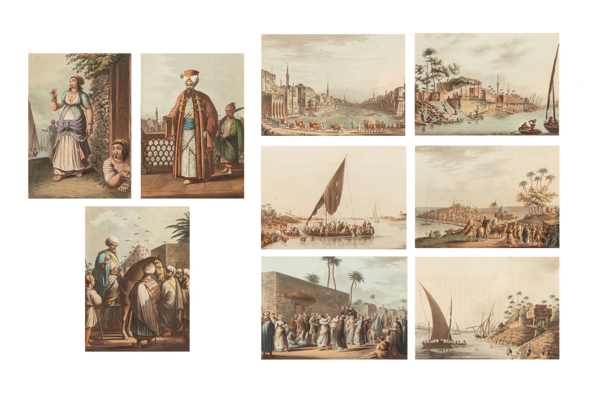 Neuf gravures sur l'Egypte Londres, 1802, éditées par Robert Bowyer (1758-1834)
&hellip;