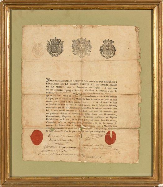 Null [SLAVERY]. Redemption of slaves by the orders of the Canons Regular of the &hellip;