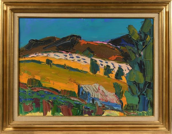 Null Pierre AMBROGIANI (1907-1985), Les Graves (Contadour), huile sur toile sign&hellip;