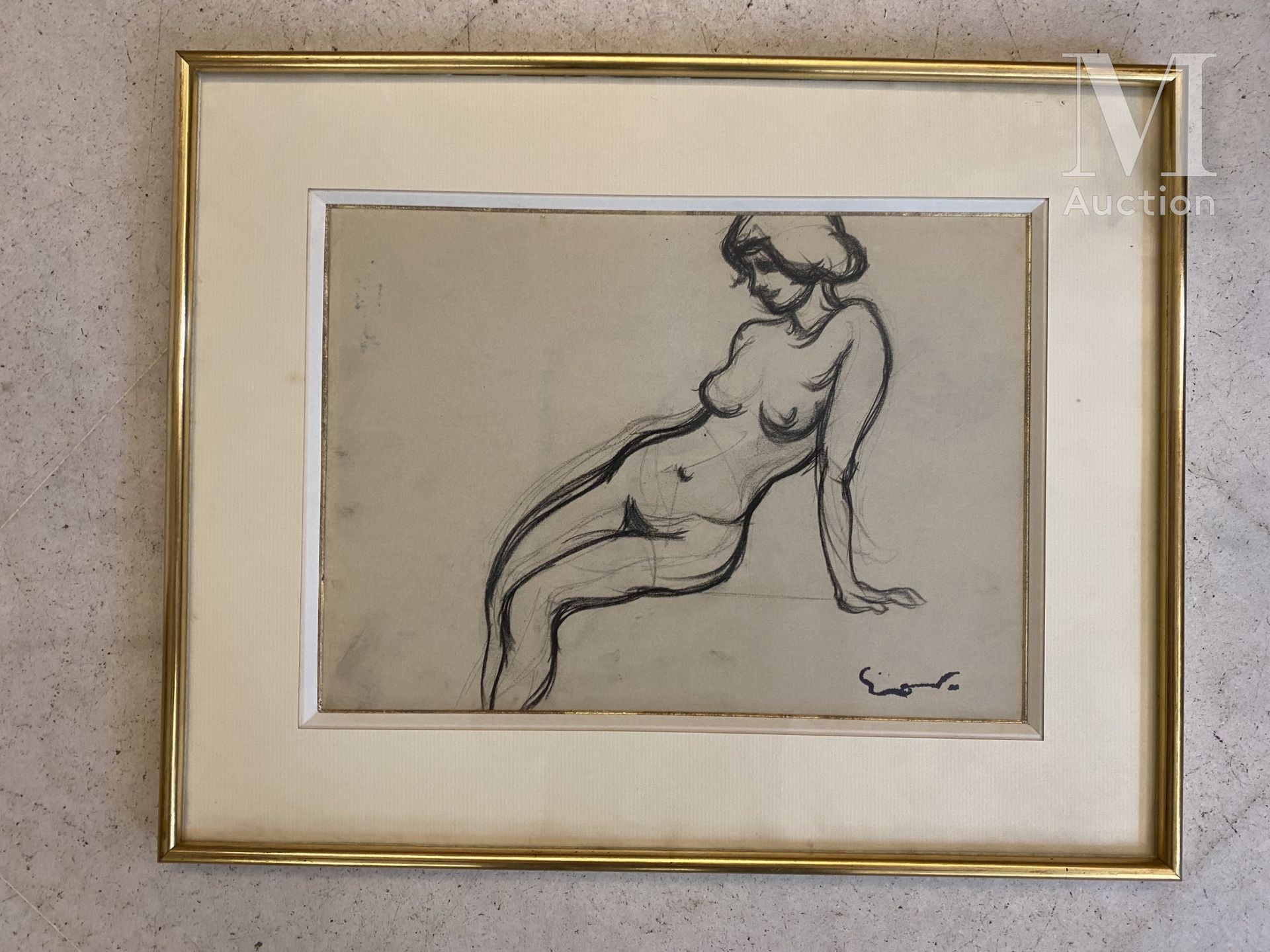 Achille Emile Othon FRIESZ (Le Havre 1879-Paris 1949) Mujer desnuda sentada posa&hellip;