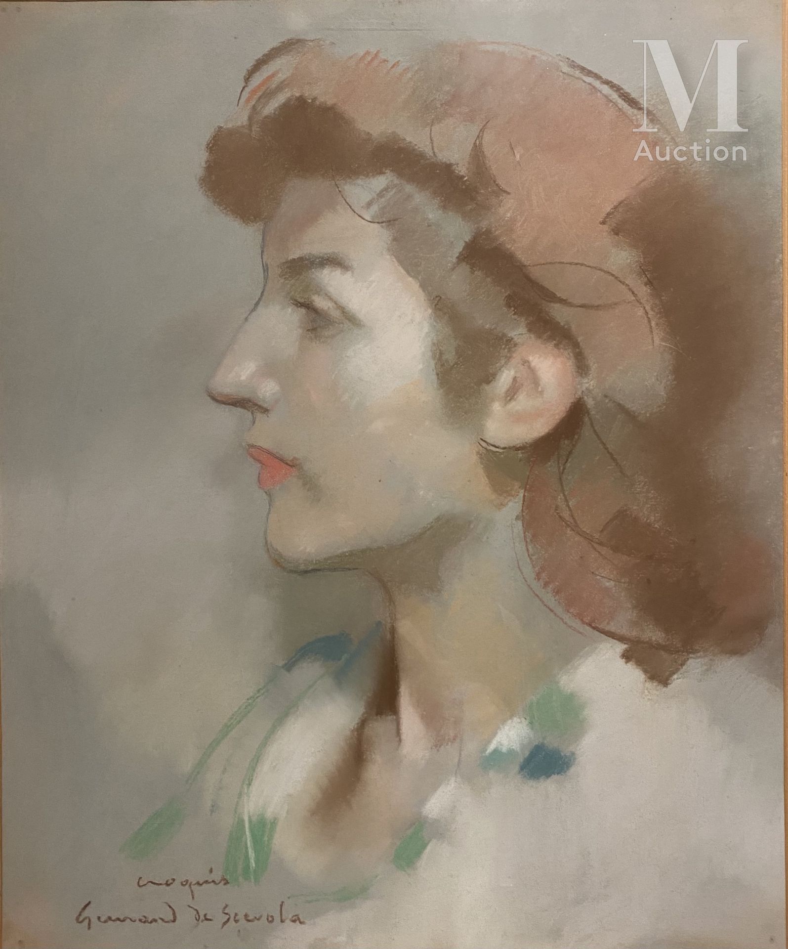 Lucien Victor GUIRAND de SCÉVOLA (1871-1950) Portrait de femme

Pastel sur papie&hellip;