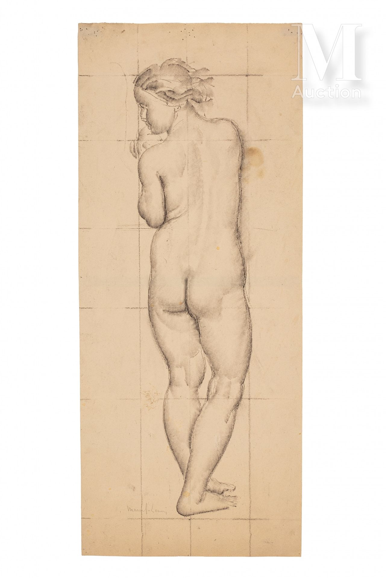 Jules Oury dit Marcel-Lenoir (Montauban 1872 - Montricoux 1931) Femme nue de dos&hellip;
