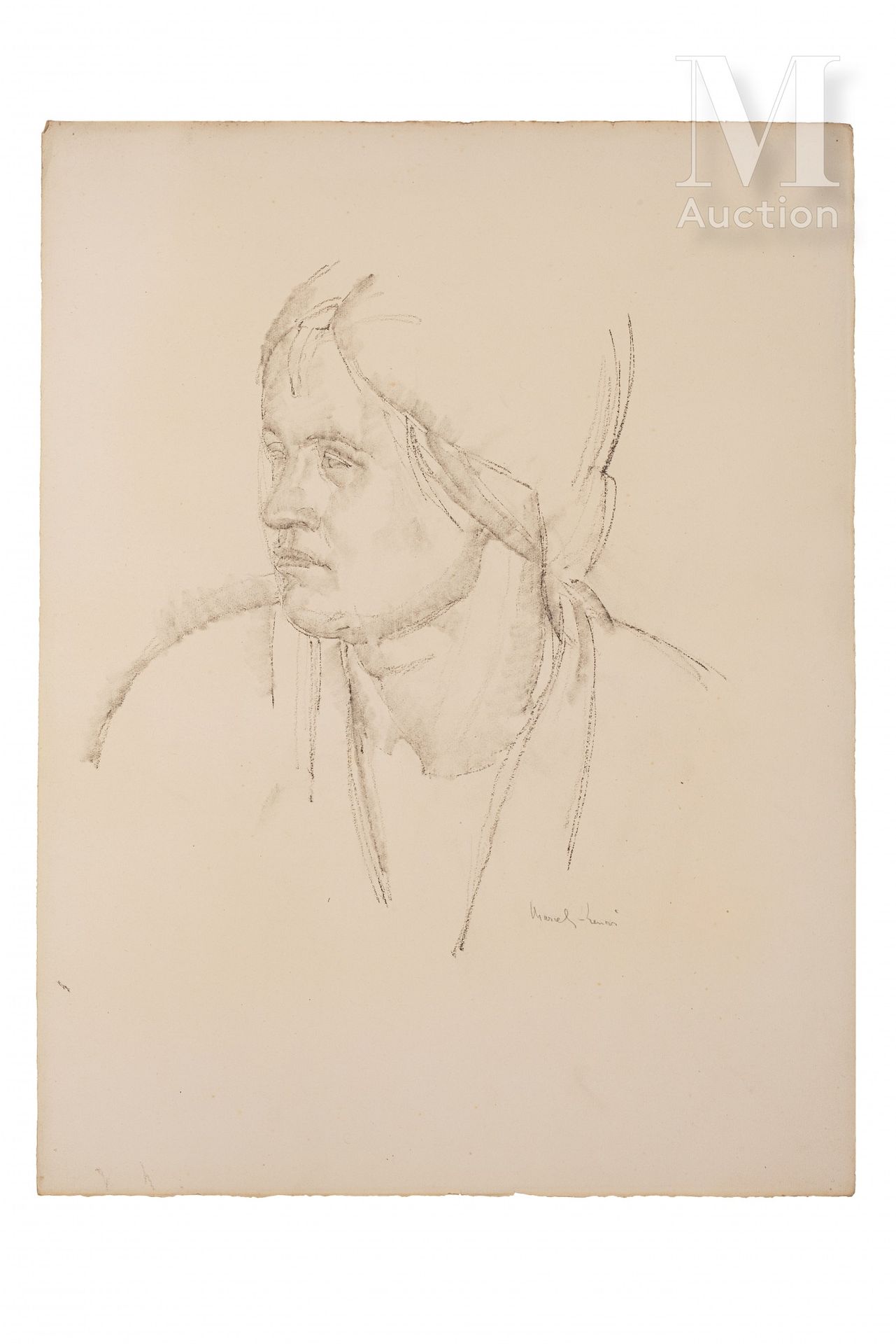 Jules Oury dit Marcel-Lenoir (Montauban 1872 - Montricoux 1931) Ritratto di donn&hellip;