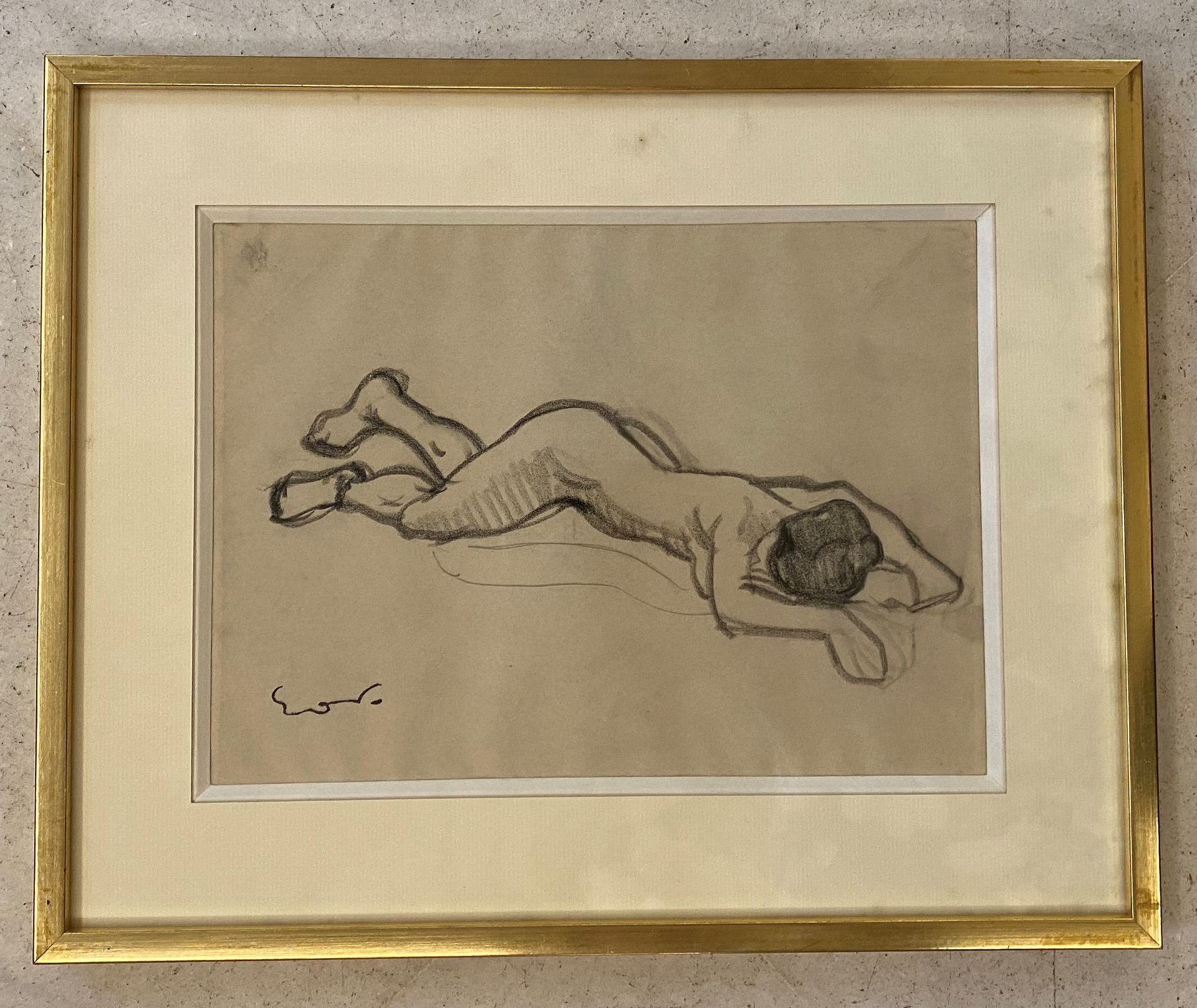 Achille Emile Othon FRIESZ (Le Havre 1879-Paris 1949) Femme nue allongée

Fusain&hellip;