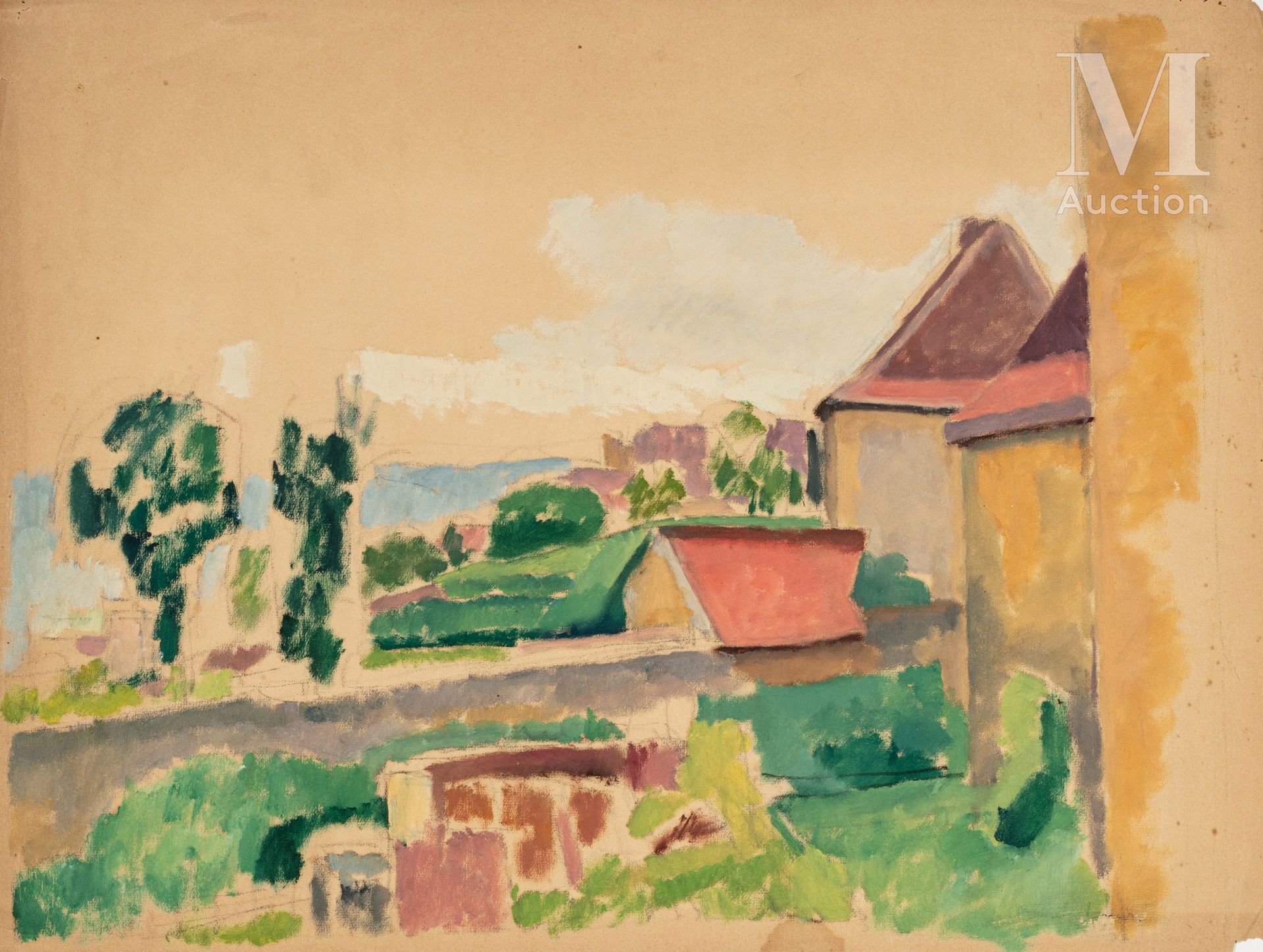 Jules Oury dit Marcel-Lenoir (Montauban 1872 - Montricoux 1931) Maisons au cœur &hellip;