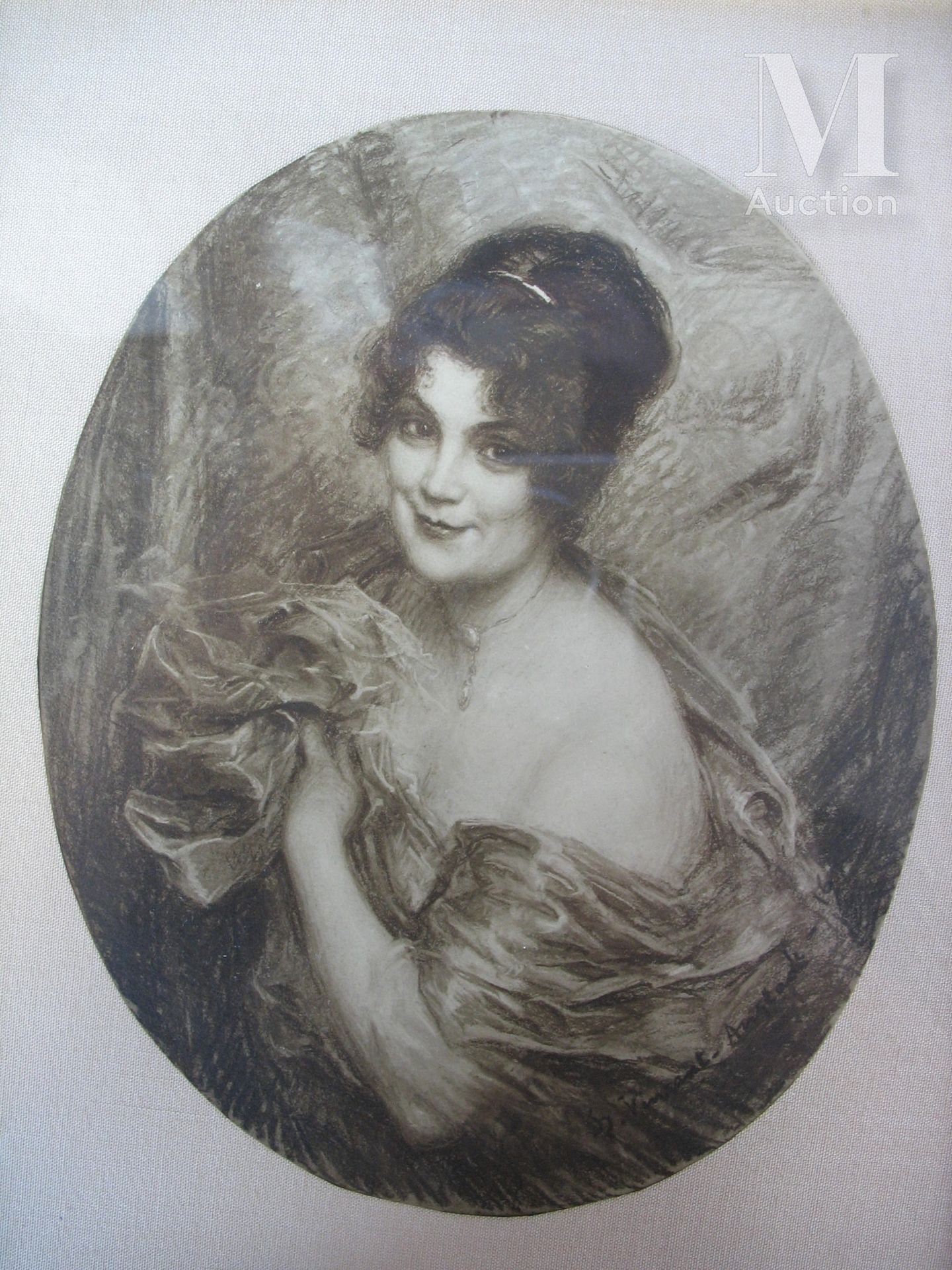 Henri VINCENT-ANGLADE (1876-1956) Portrait de femme

Pastel sur papier

20 x 16 &hellip;