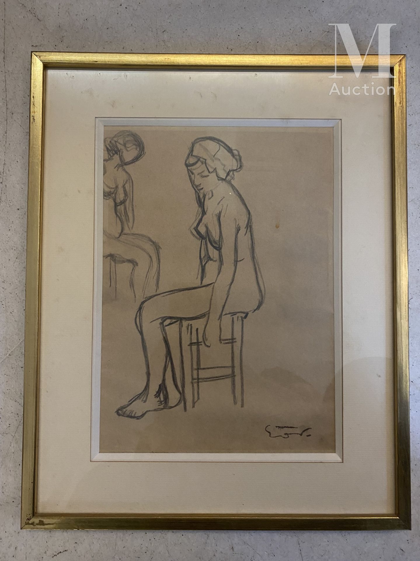 Achille Emile Othon FRIESZ (Le Havre 1879-Paris 1949) Femme nue assise sur une c&hellip;
