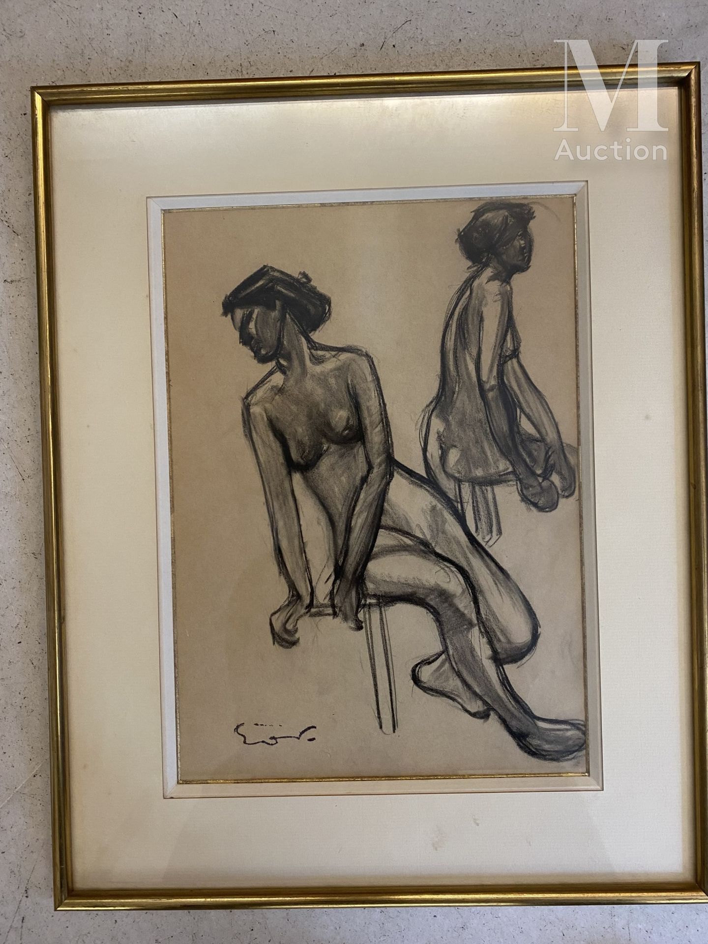 Achille Emile Othon FRIESZ (Le Havre 1879-Paris 1949) 两个裸体女人坐着

纸上炭笔和蚀刻画

27 x 1&hellip;