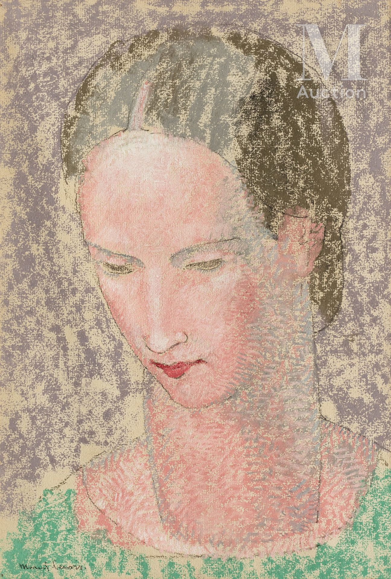 Jules Oury dit Marcel-Lenoir (Montauban 1872 - Montricoux 1931) 深思熟虑的年轻女性，1906-1&hellip;