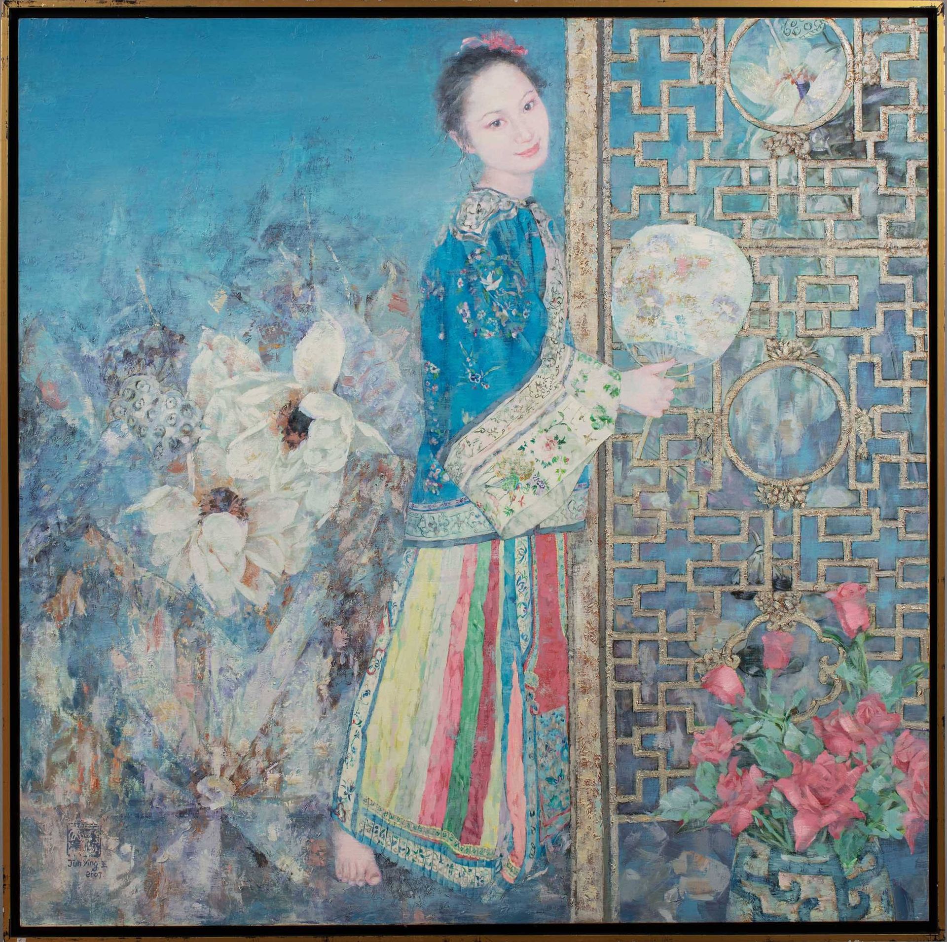 Wang JUNYING (née en 1970) 
Elegante à l'éventail, 2007

Huile sur toile





Si&hellip;