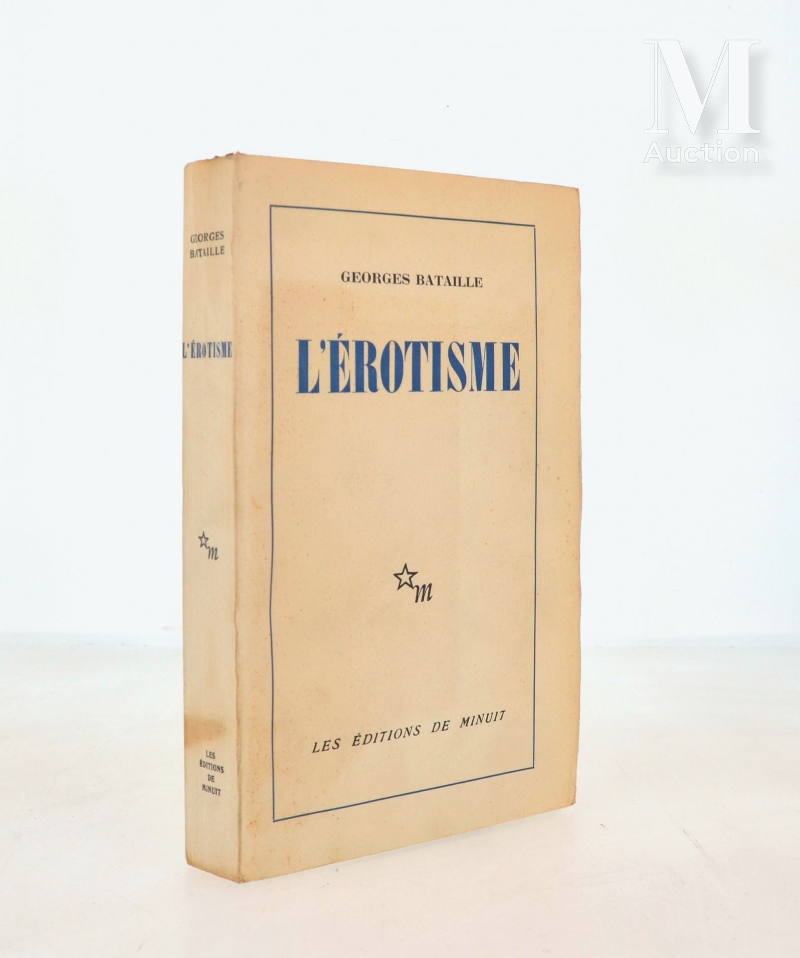 BATAILLE (Georges). Eroticism. Paris, Éditions de Minuit, 1957.

In-8 paperback,&hellip;