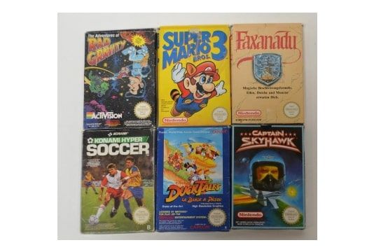 NINTENDO NES NINTENDO NES

Lot de 6 jeux PAL pour Nintendo NES en boite :

Capta&hellip;