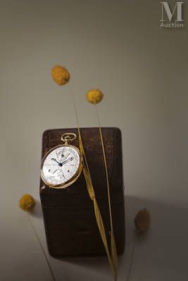 BREGUET Montre de poche chronographe monopoussoir 
Numéro 3781 
Vers 1937 
Boiti&hellip;