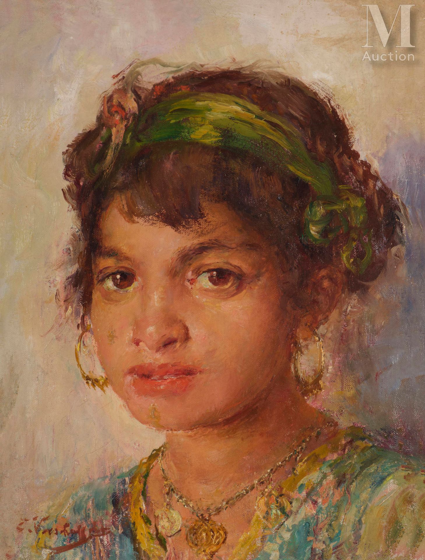 Edouard VERSCHAFFELT (Gand 1874-Algerie 1955) Portrait de jeune fille

Huile sur&hellip;